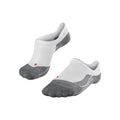 RU4 Endurance Invisible Running Socks Women-White,Grey