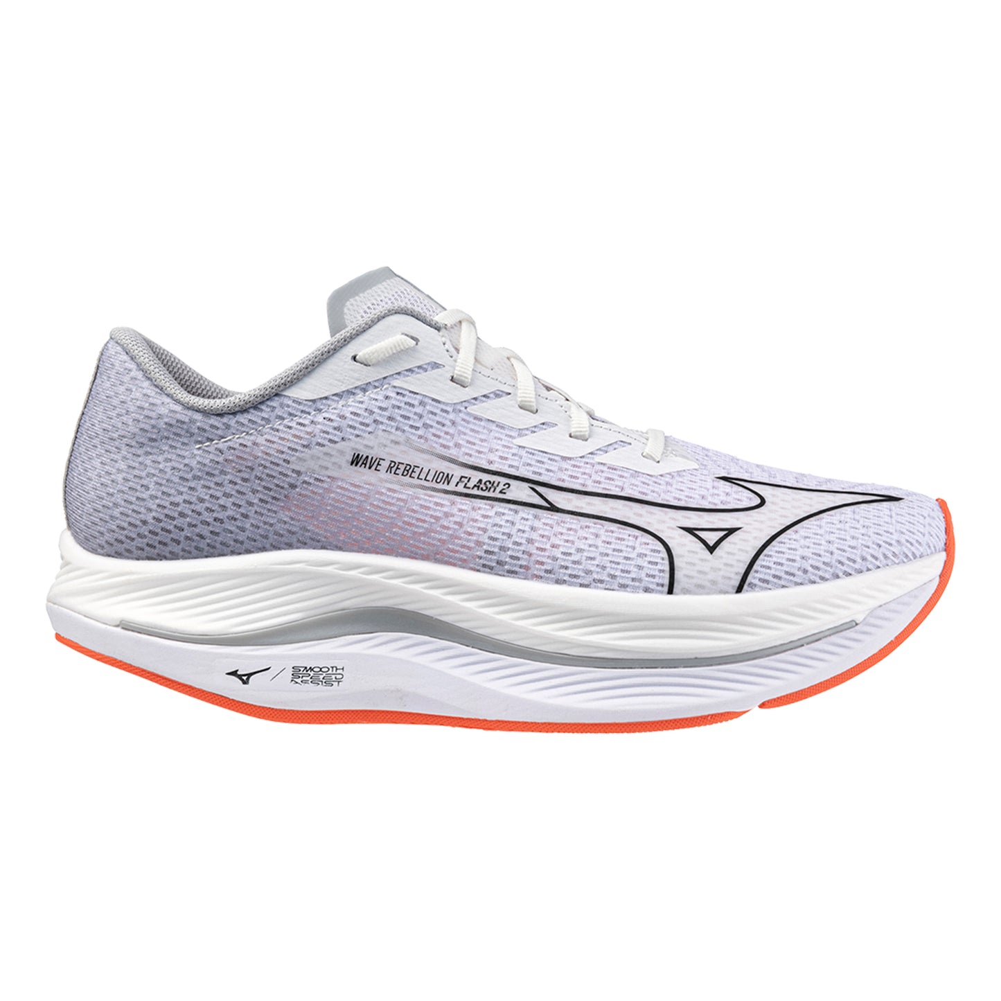 Mizuno Wave Rebellion Flash 2 Competition running shoe Men - white, lightgrey
