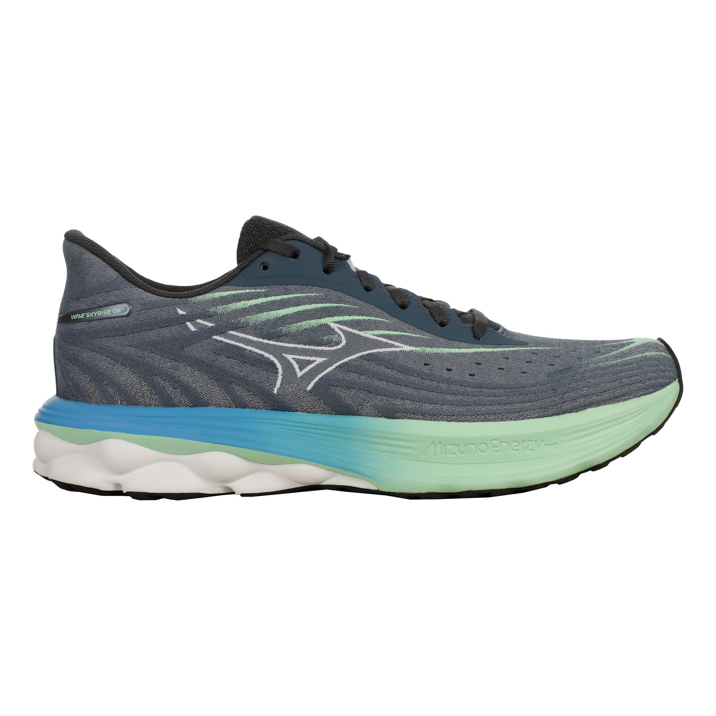 Mizuno Wave Skyrise 6 Neutral running shoe Men - blue grey, white