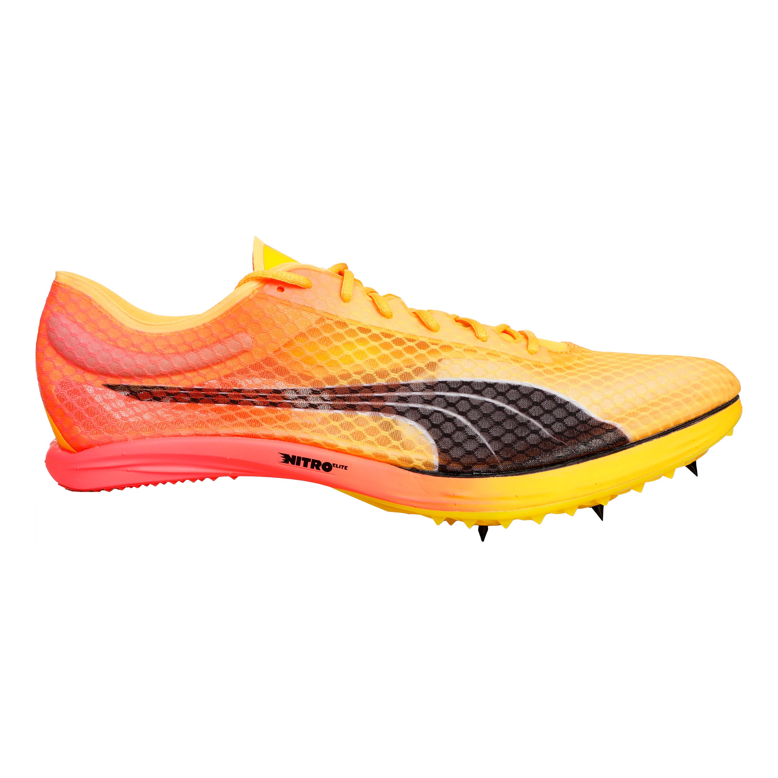 EvoSPEED Distance Nitro Elite+ 2 Spike Shoes-Yellow,Orange