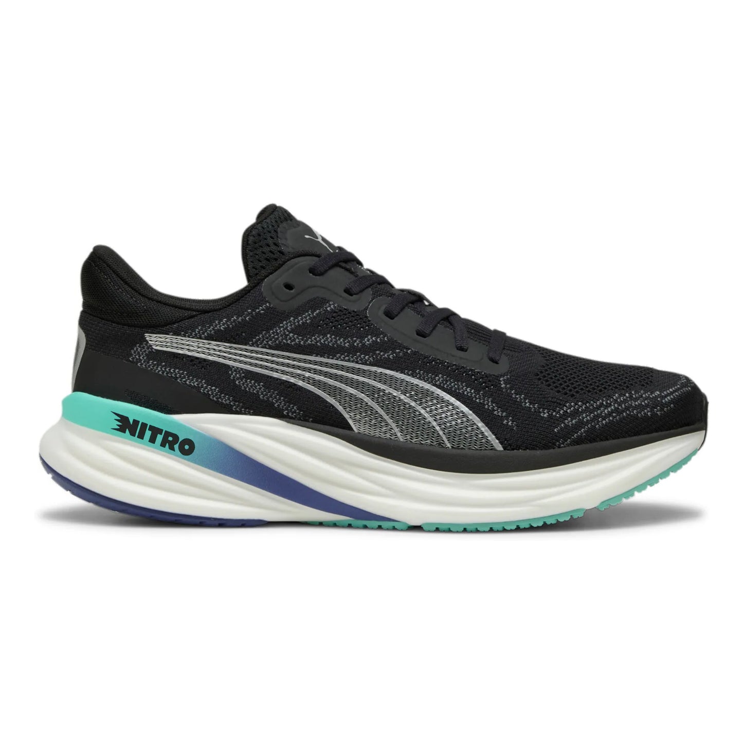 Puma Magnify Nitro 2 Neutral Running Shoe Men-Black,Turquoise