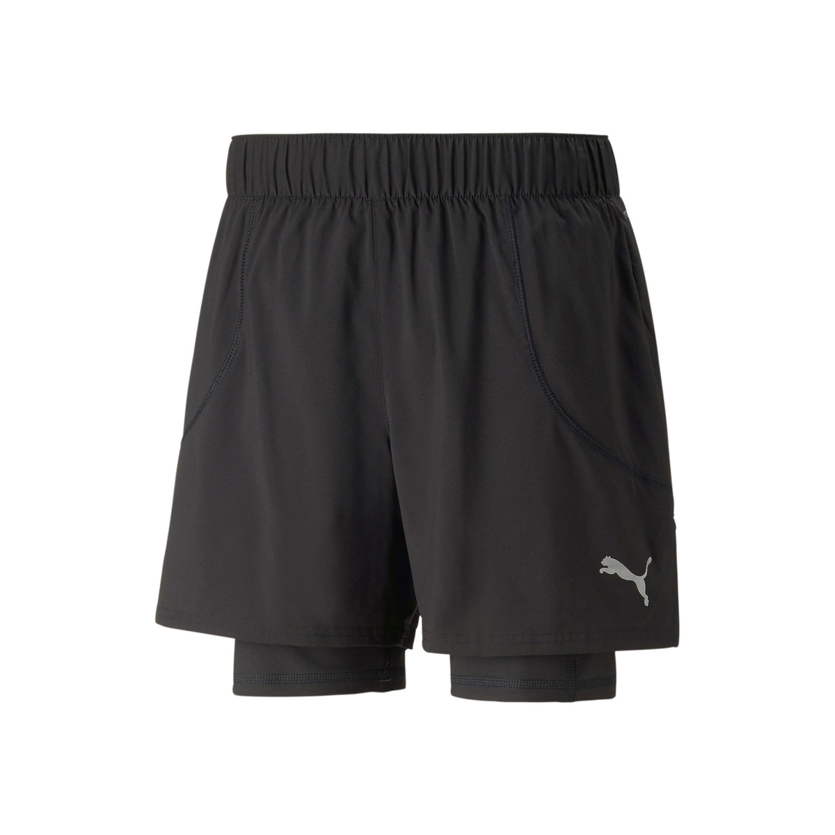 Puma Run 2in1 5in Shorts Herren-Schwarz