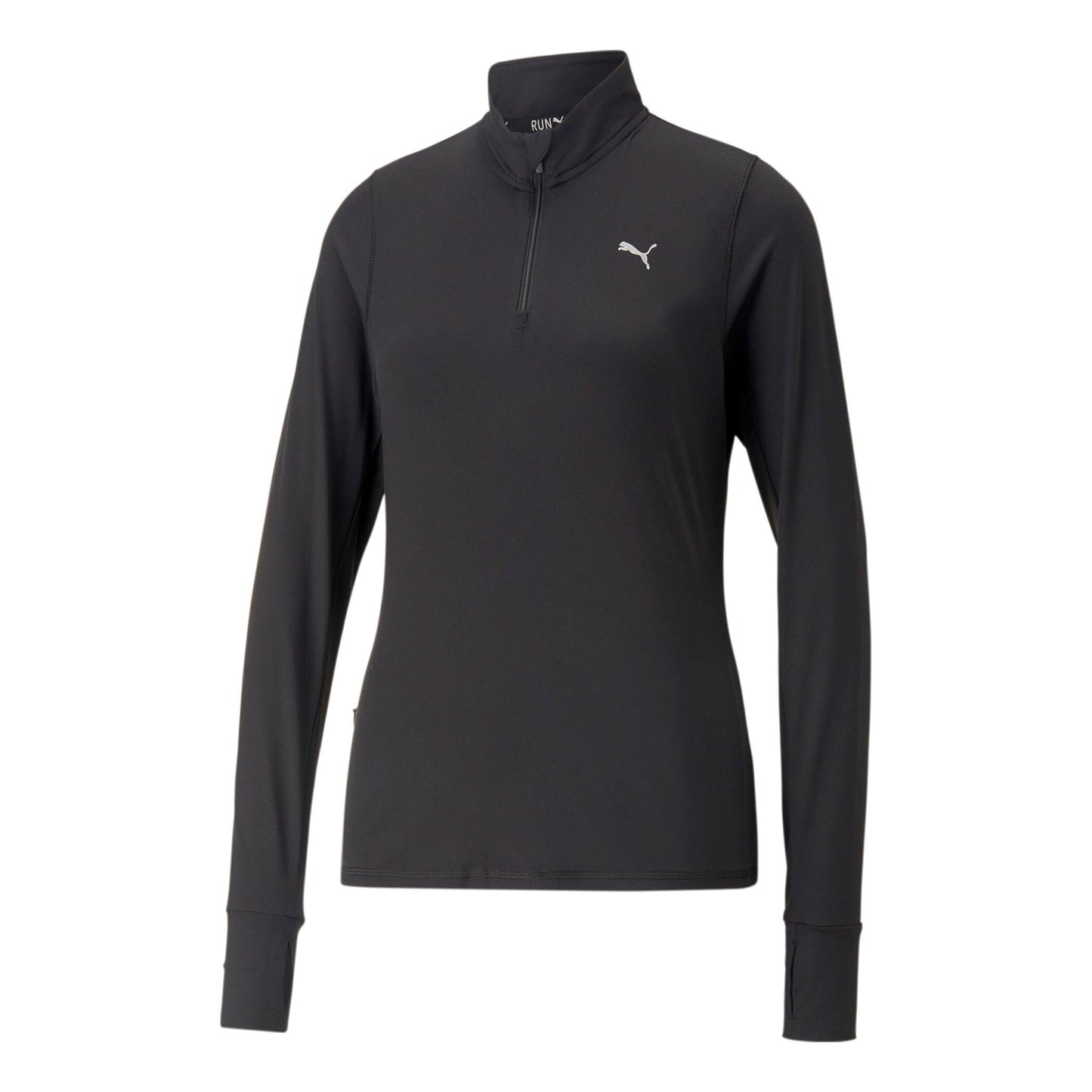 Puma Run Favorite 1/4 Zip Running Top Women-Black