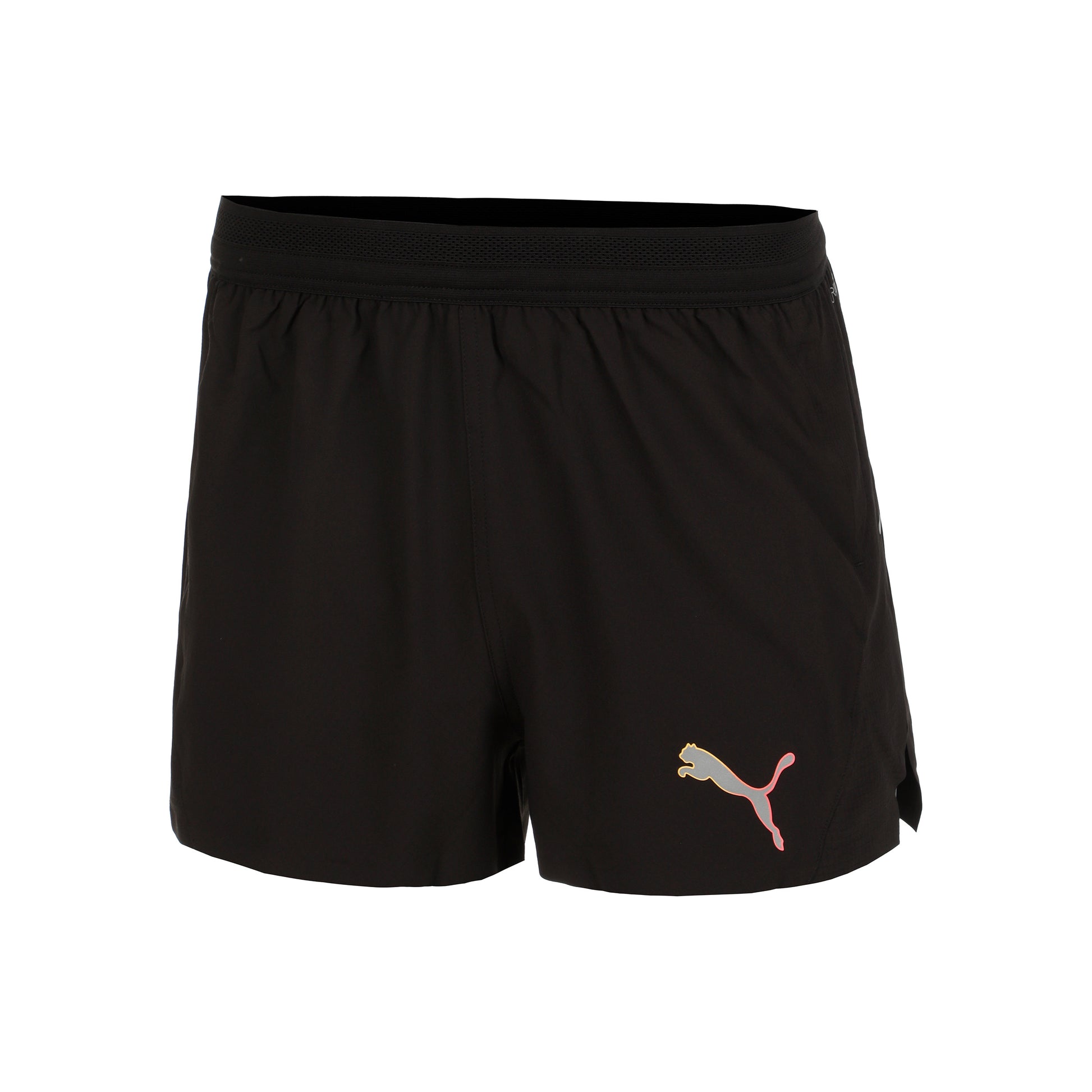 Puma Ultraweave Velocity 3in Split Laufshorts Herren-Schwarz