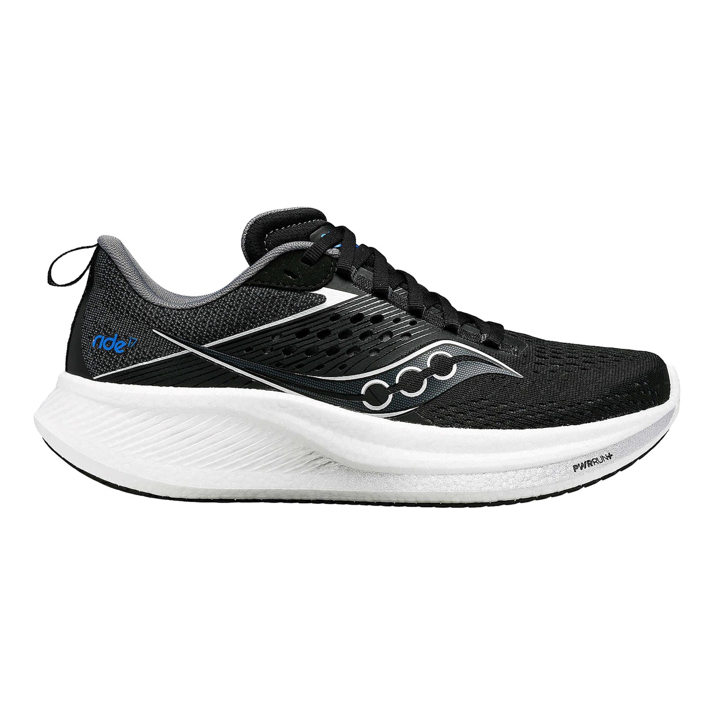 Saucony Ride 17 Neutralschuh Herren - schwarz, weiß
