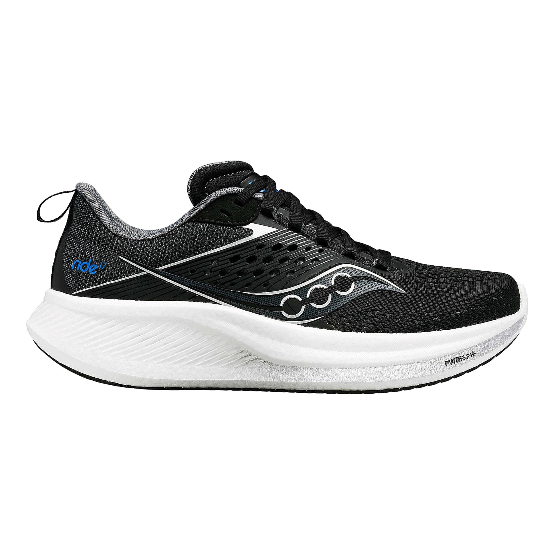 Saucony Ride 17 Neutralschuh Herren - schwarz, weiß
