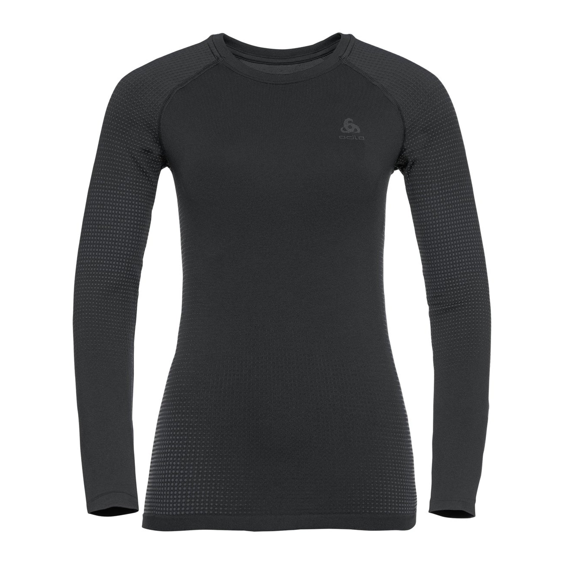 Odlo Performance Warm Eco BI Top Crew Neck Long Sleeve Women-Black,Anthracite