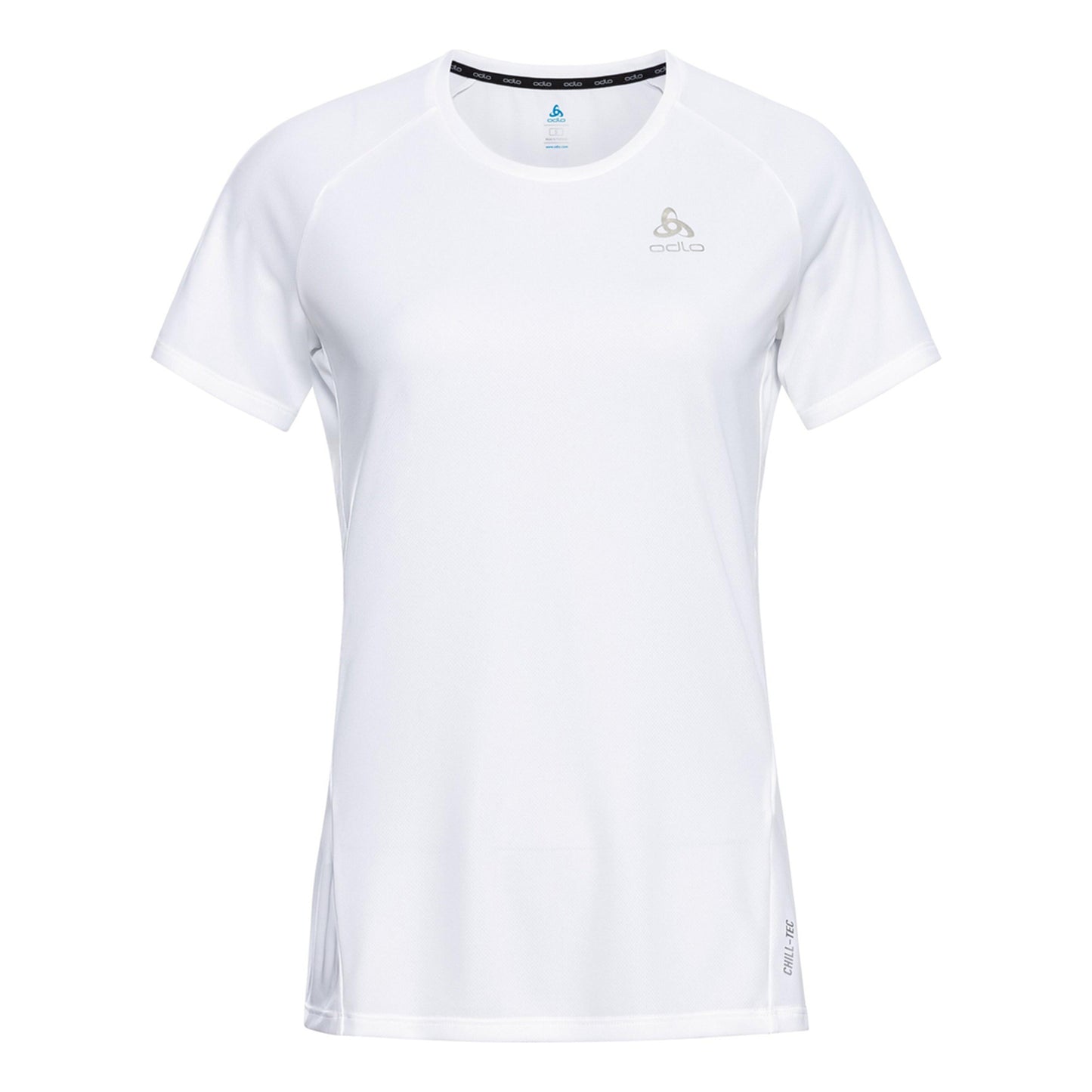 Odlo Crew Neck Essential Chill-Tech Running Shirt Women-White