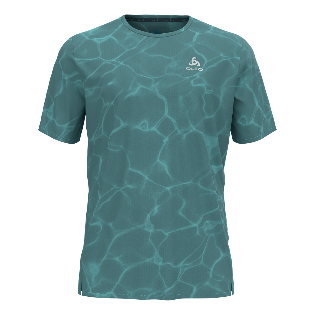 Odlo Zeroweight Chill-Tec Crew Neck Running shirt Men - blue grey,