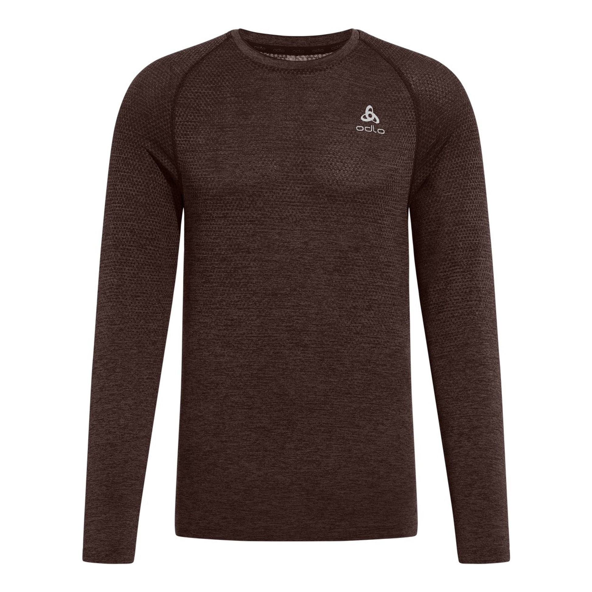 Odlo Essential Seamless Long Sleeve Men-Brown