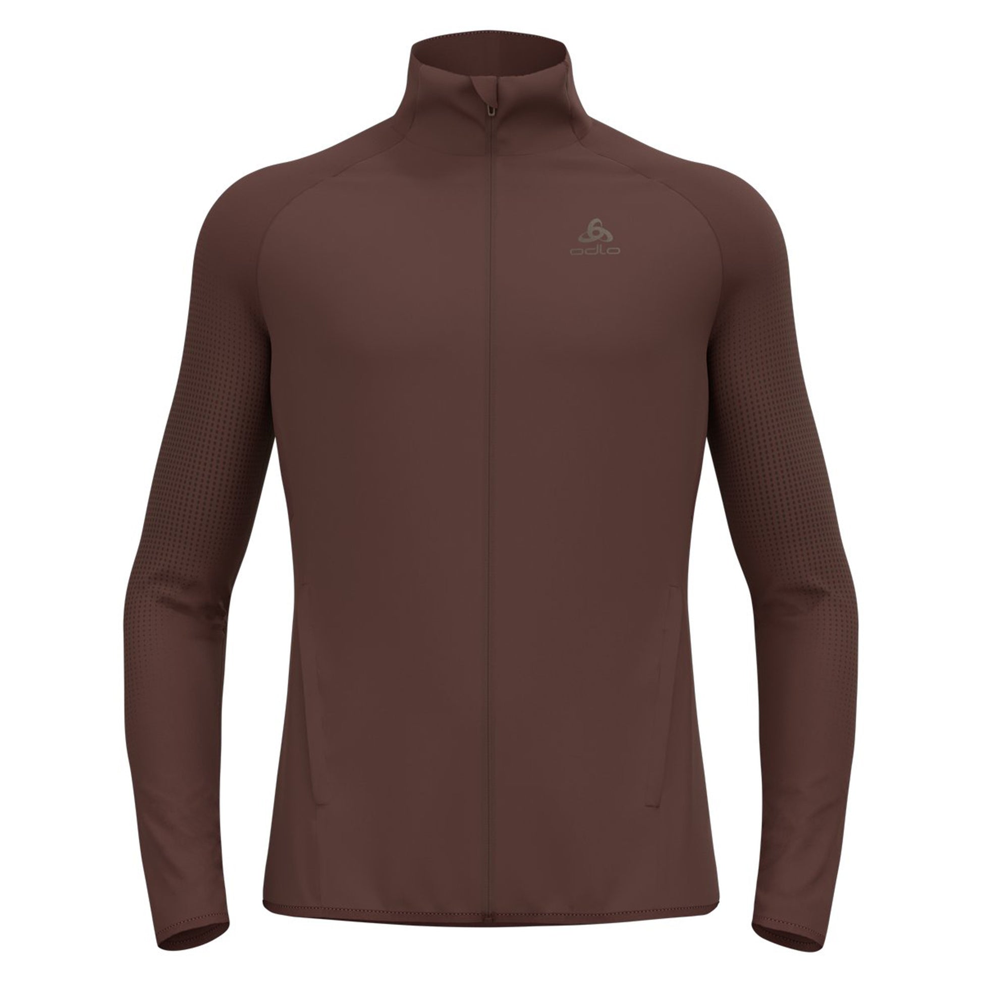 Odlo Zeroweight Warm Hybrid Running Jacket Men-Brown