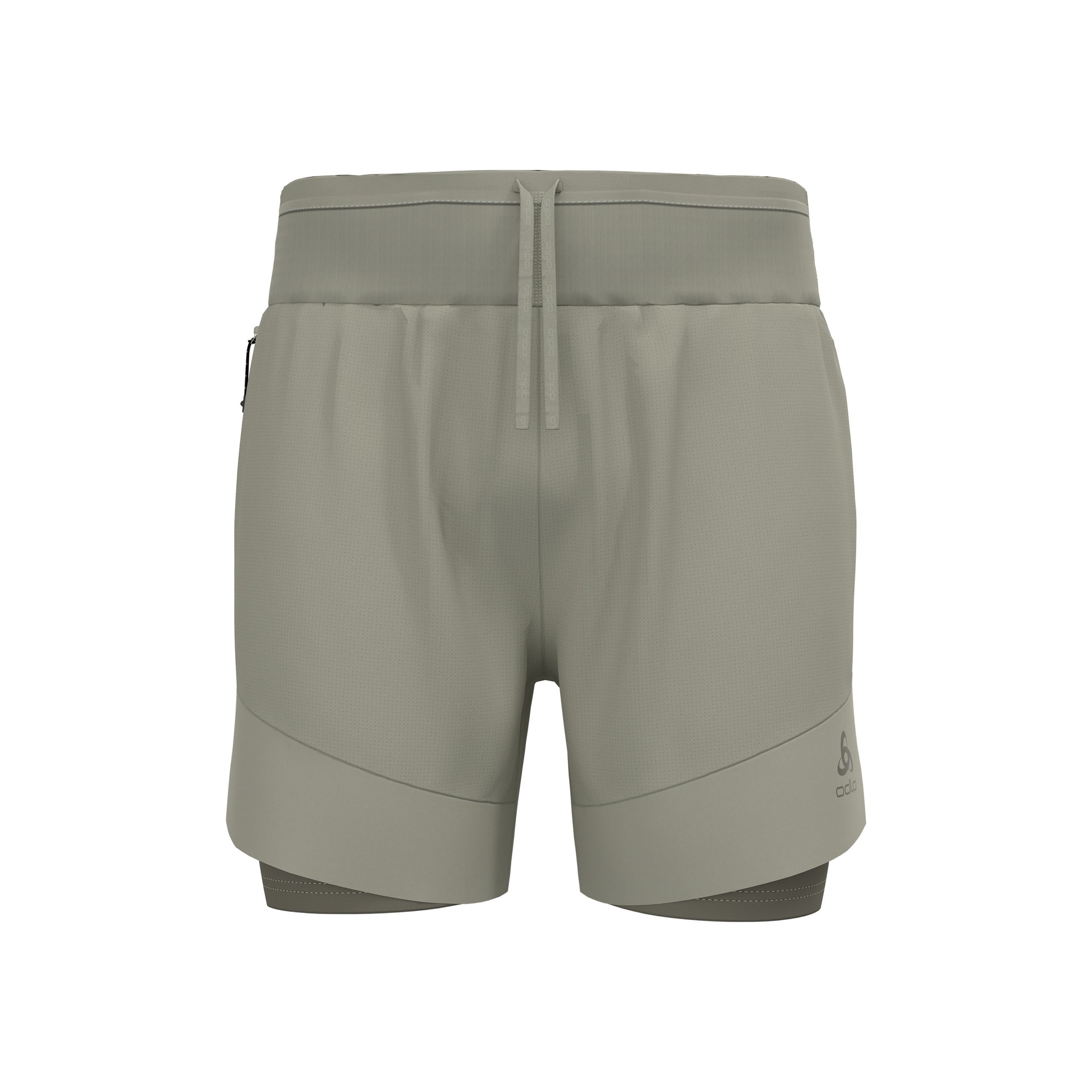 Odlo X-Alp Trail 6in 2in1 Running Shorts Men-Grey