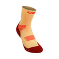 Core Mid Cut 5.0 Compression socks Men - yellow, dark red