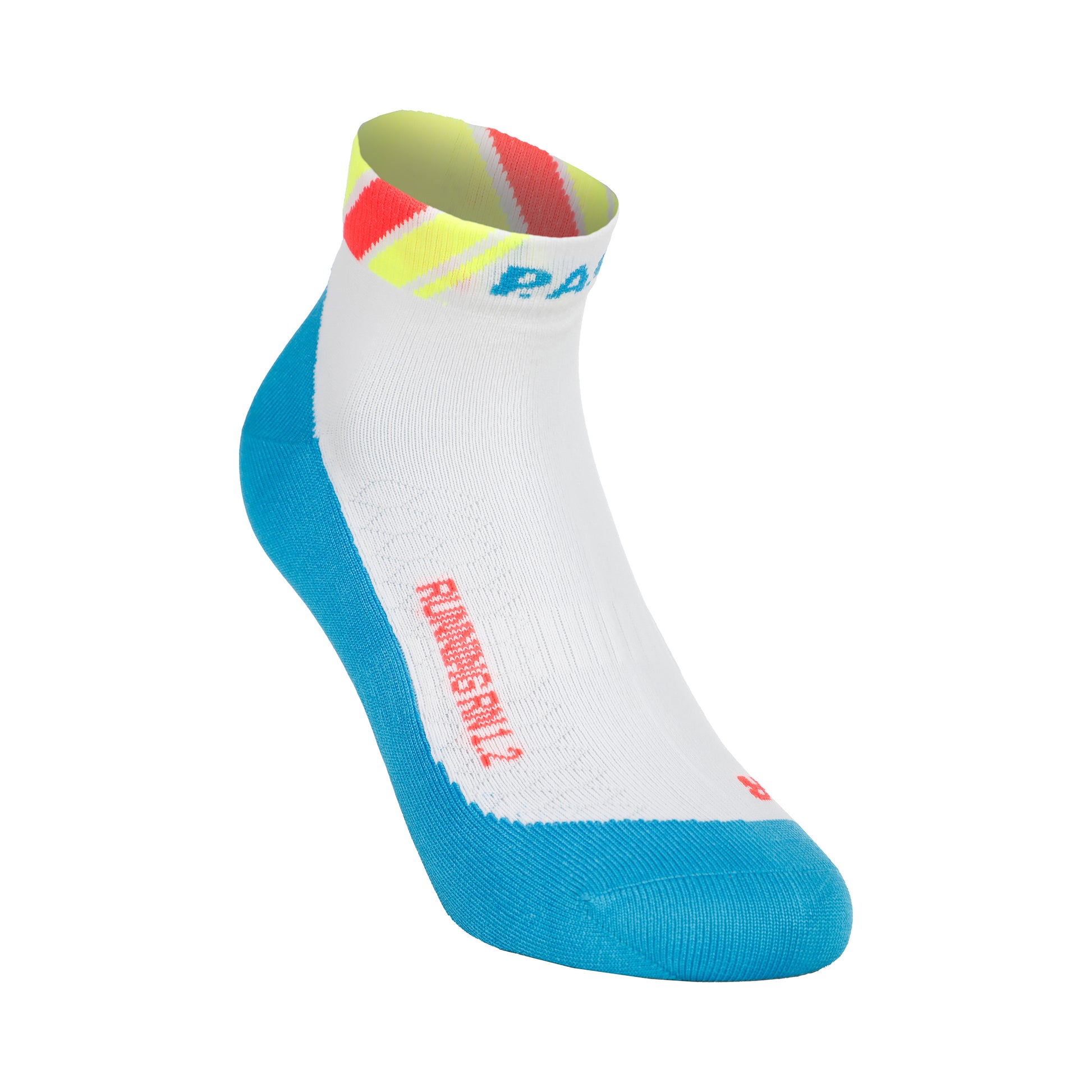 P.A.C. RN 1.2 Reflective Ultralight Speed Laufsocken Damen-Weiß,Blau
