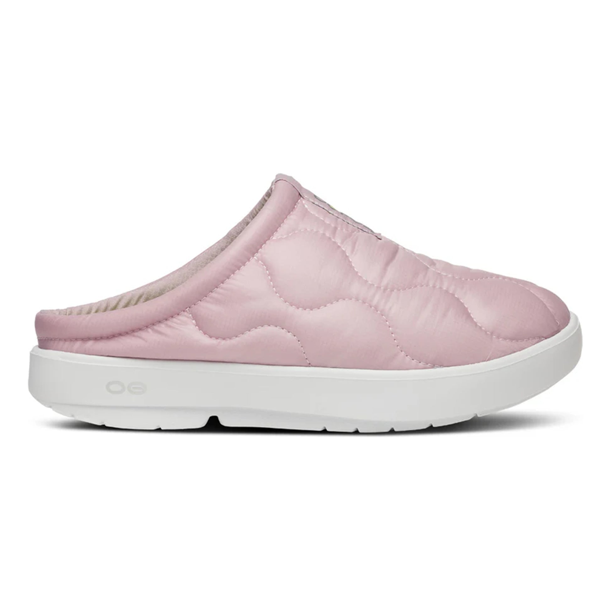 OOFOS Oocoozie Thermo Mule Recoveryschuh Unisex - rosa, neongrün