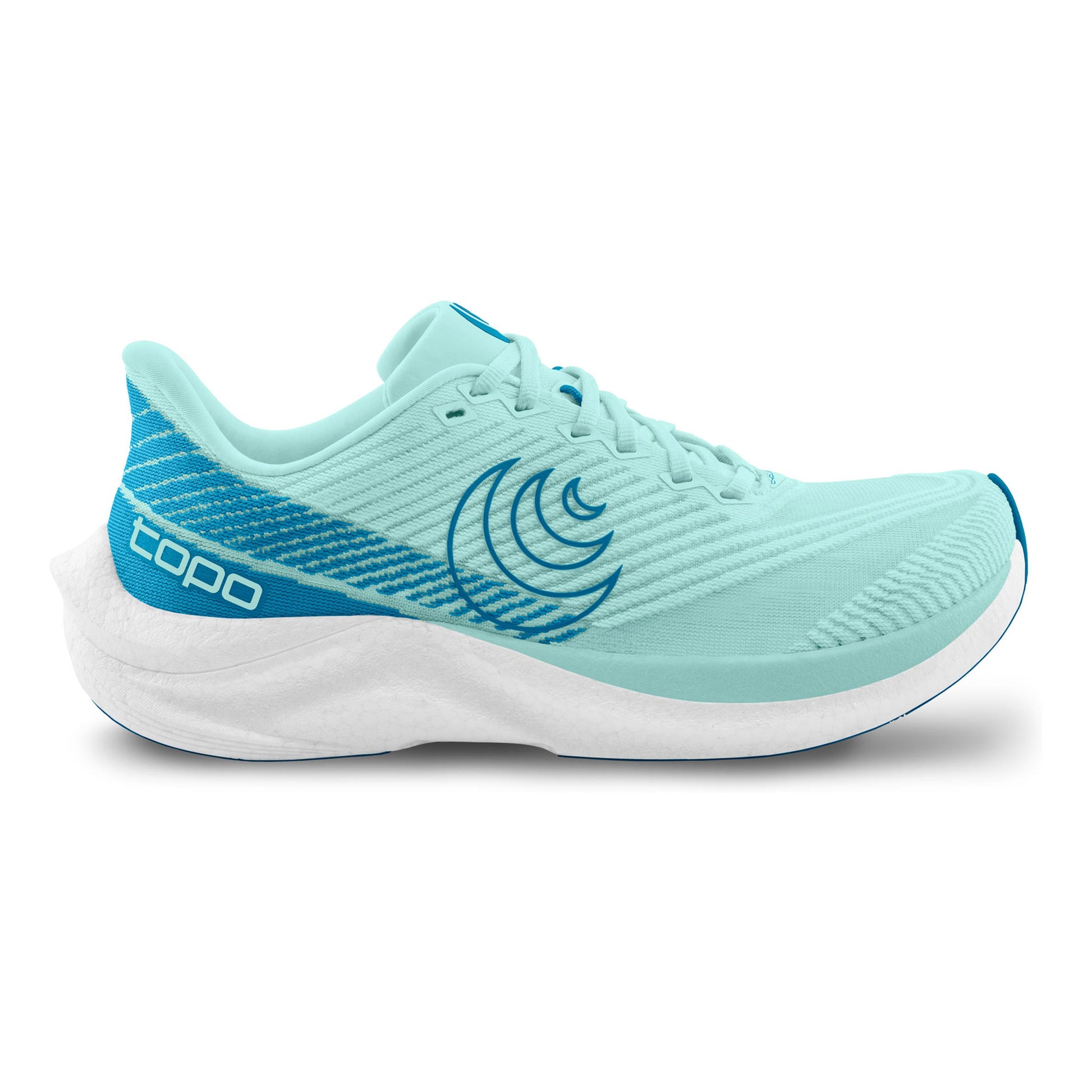 TOPO ATHLETIC Cyclone 3 Competition Running Shoe Women-Turquoise,Blue