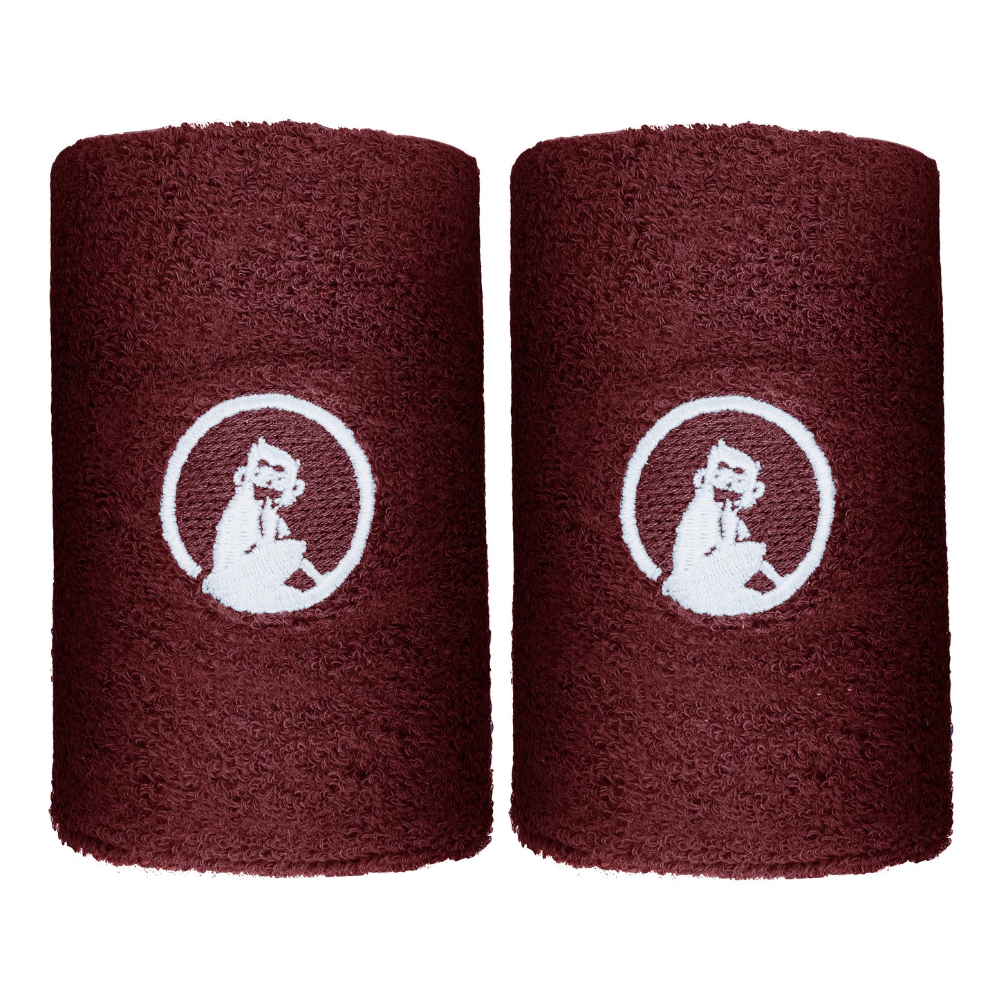 Quiet Please Wristband 2 Pack long - wine red