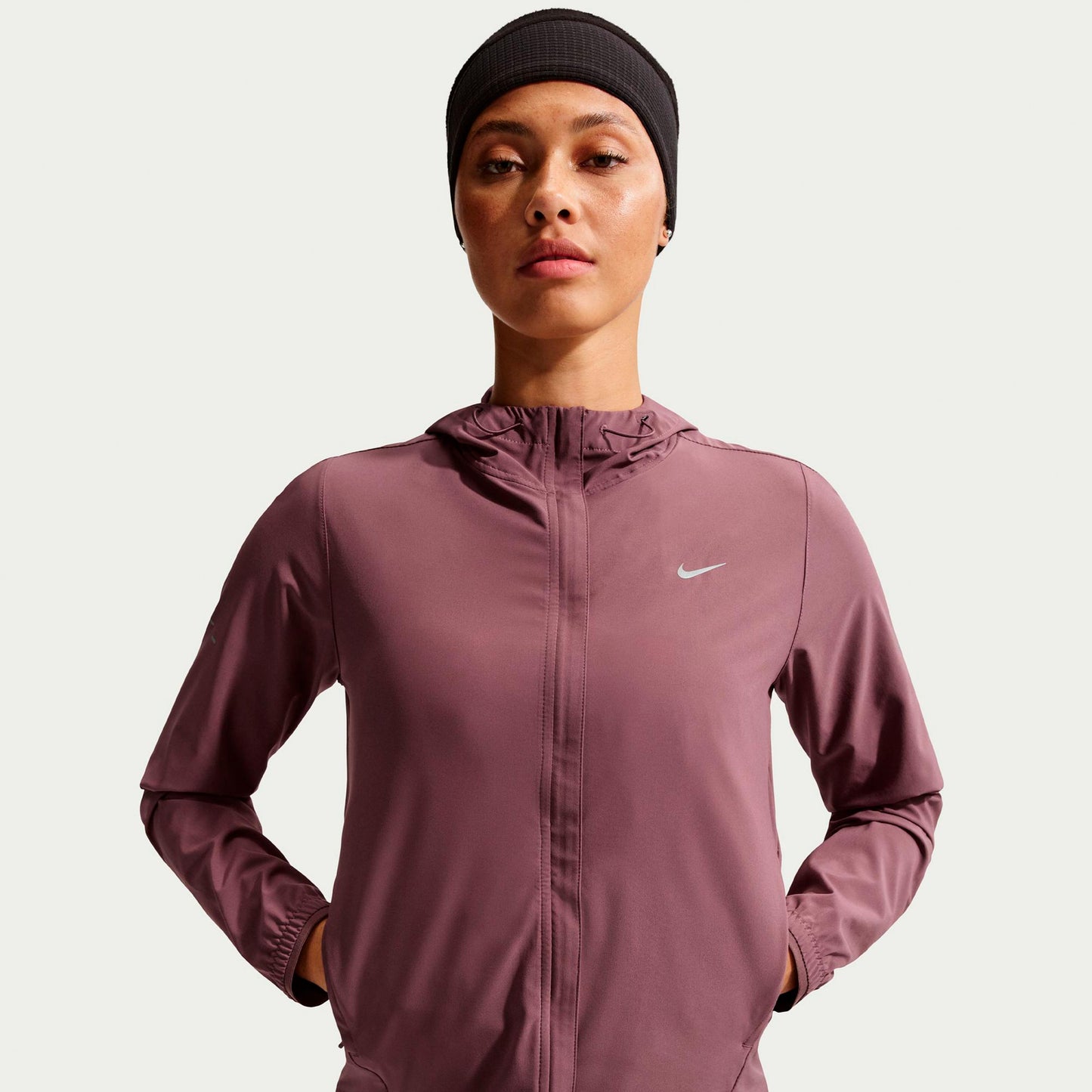 Nike Swift Running jacket Women - brown, silver