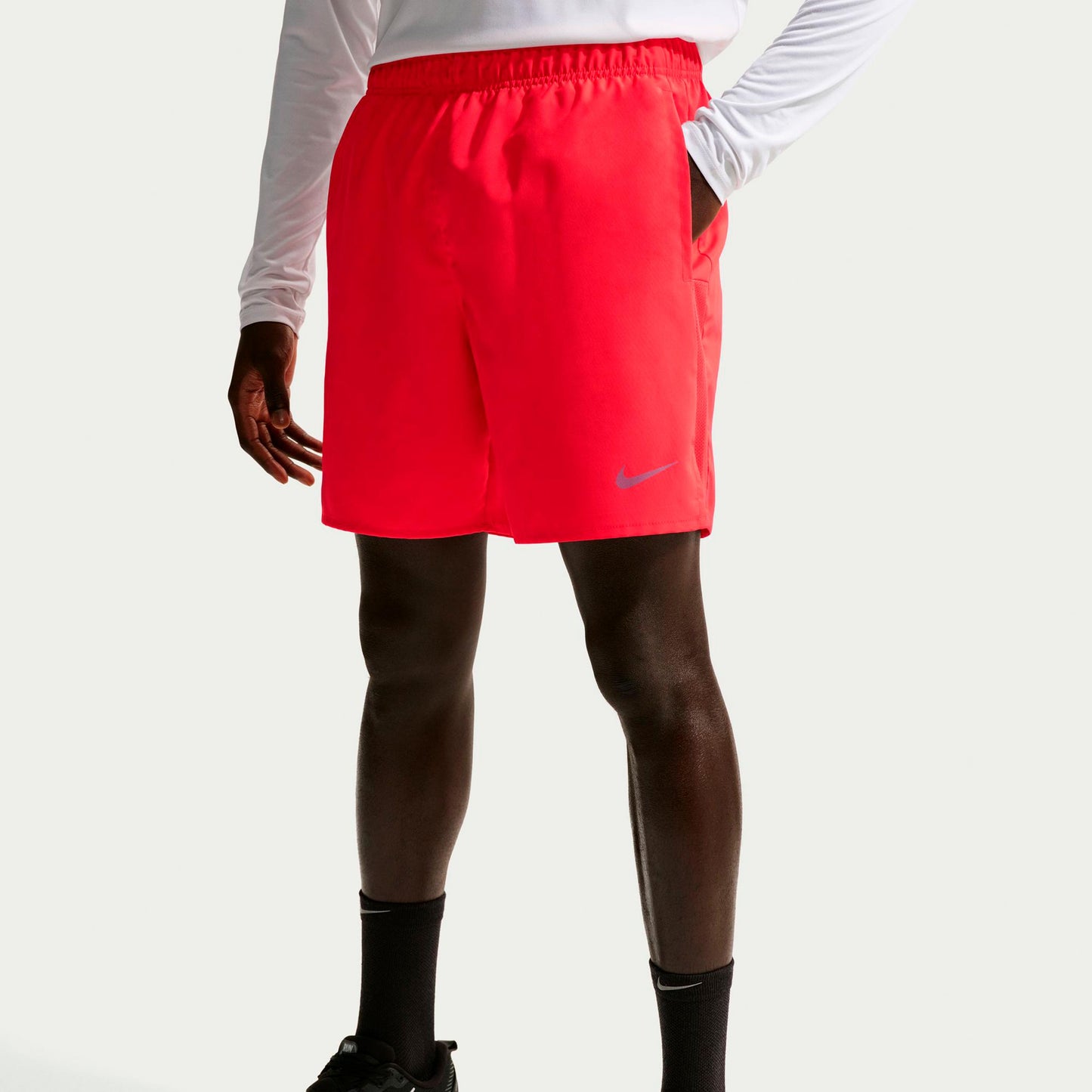 Nike Challenger 7in Brief-Lined Running shorts Men - lightred, lightred