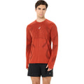 Road Seamless  Running shirt Men - dark red