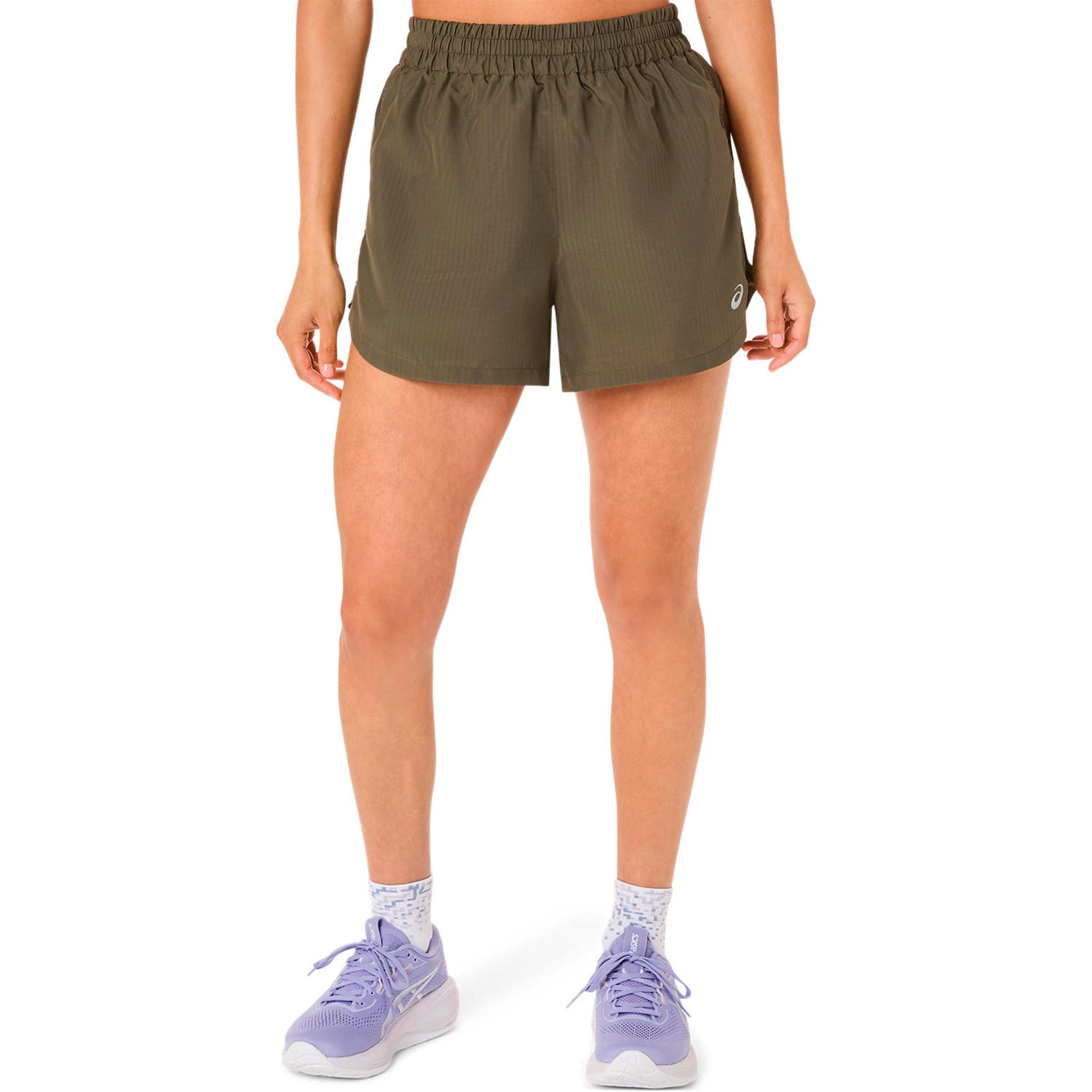 ASICS Nagino 4in Run Laufshorts Damen-grün