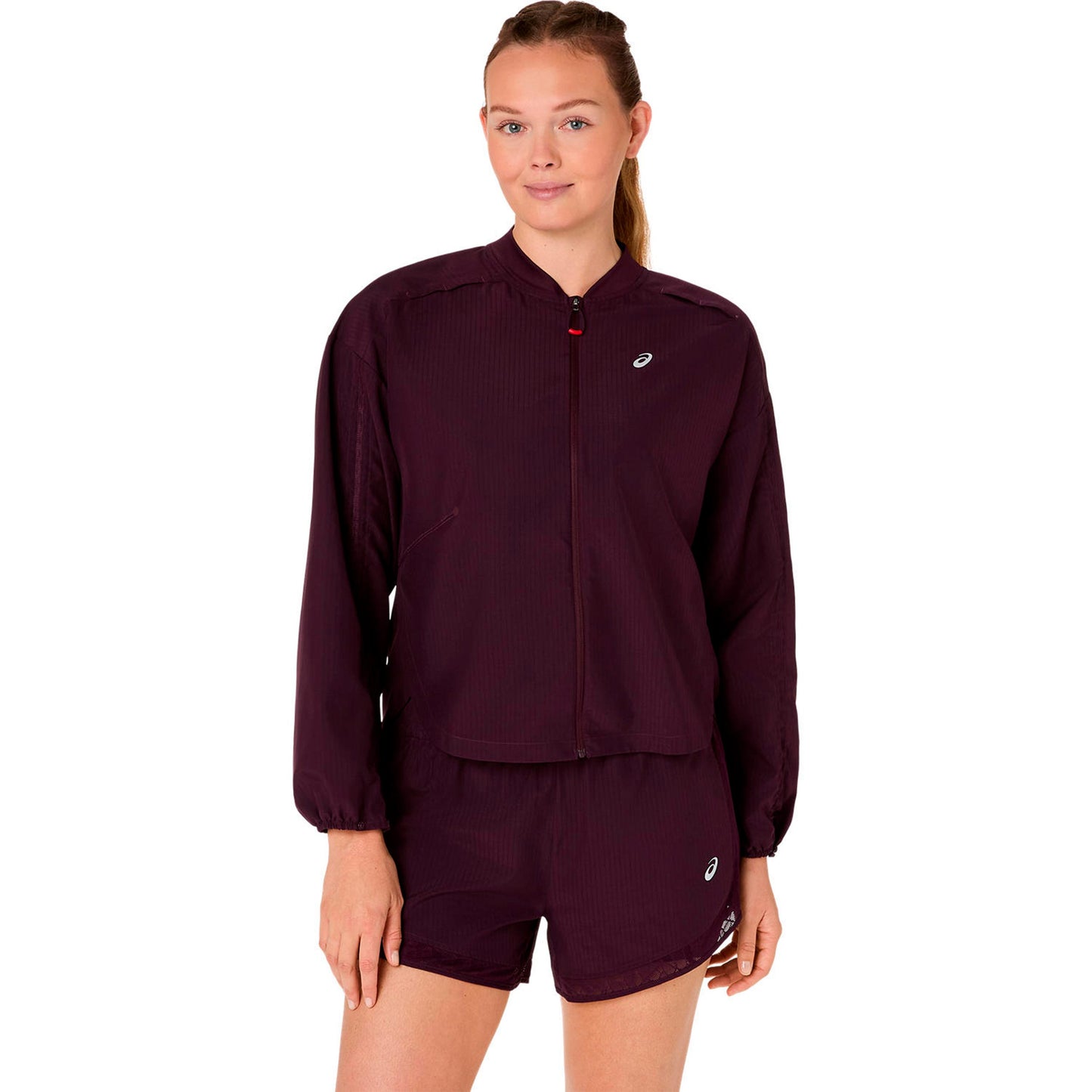 ASICS Nagino Adjustable  Running jacket Women - wine red