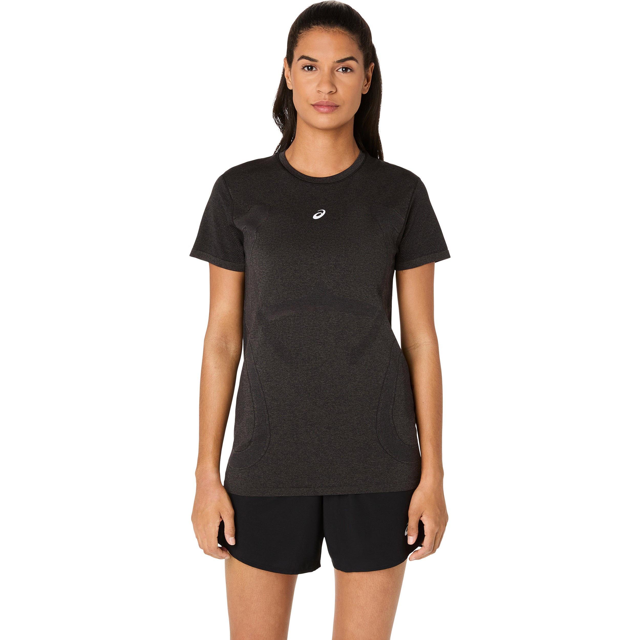ASICS Road Seamless  Running shirt Women - black, dark grey