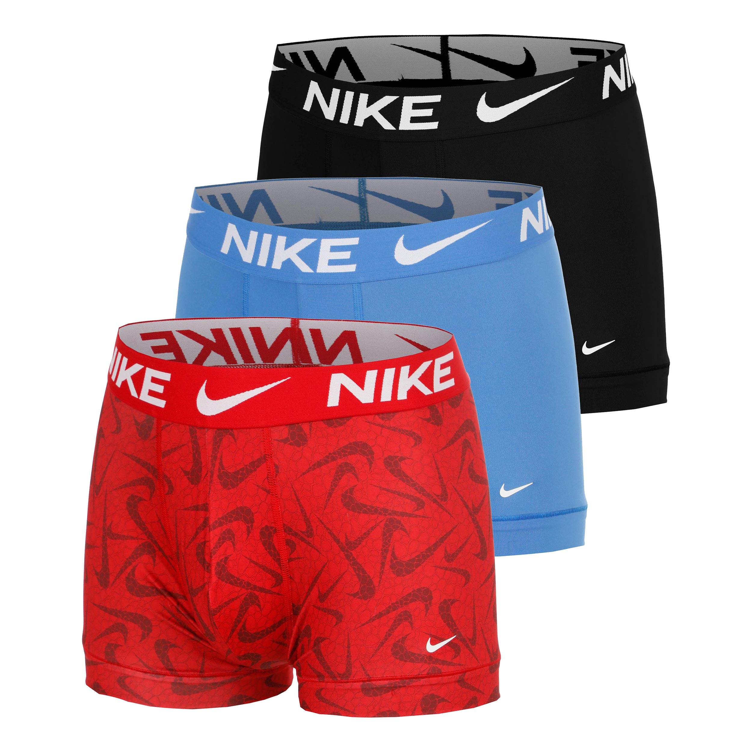 Nike Dri-Fit Essential Micro Trunk Boxer shorts - 3 Pack Men-red, blue