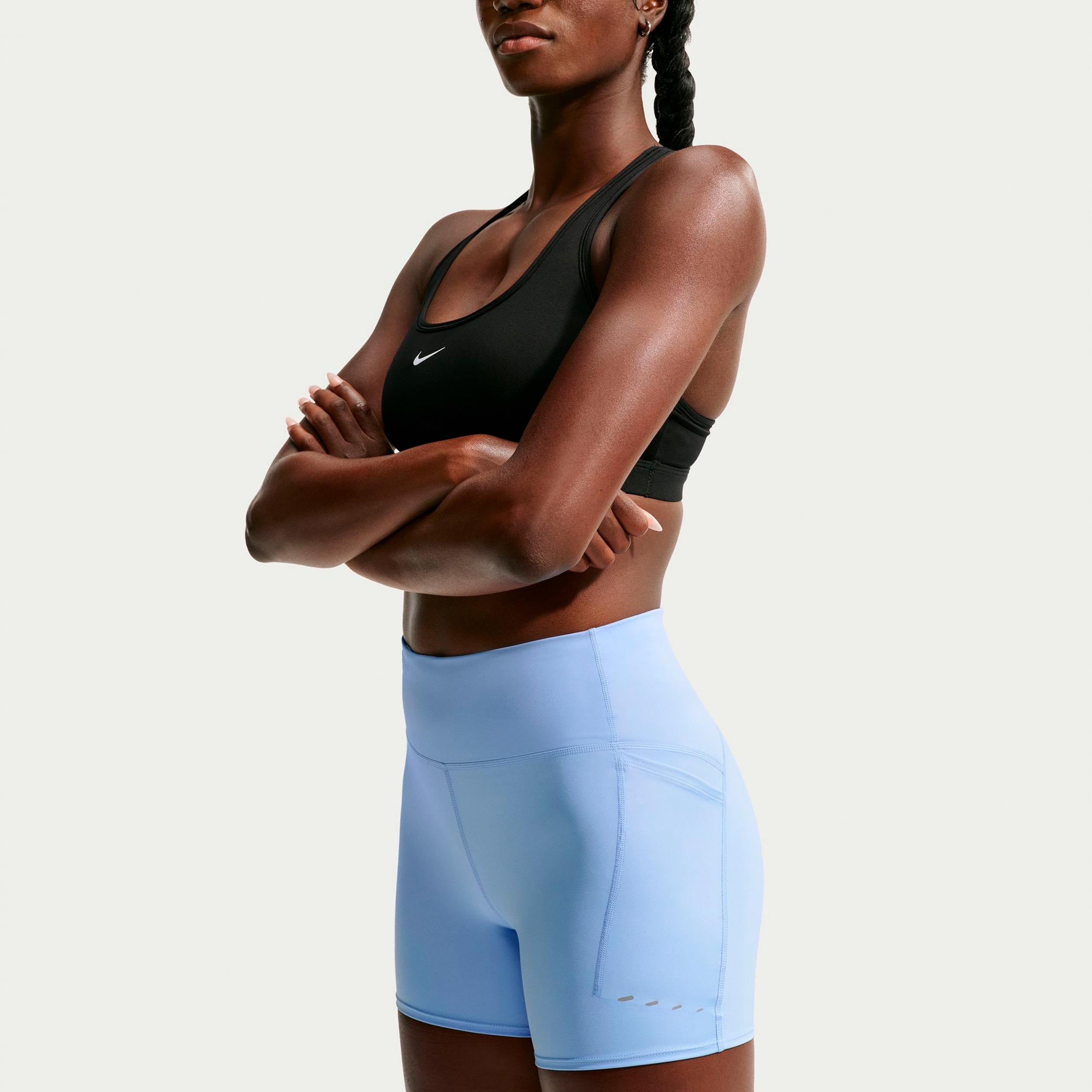 Nike Swift   Running tights Women - blue, silver