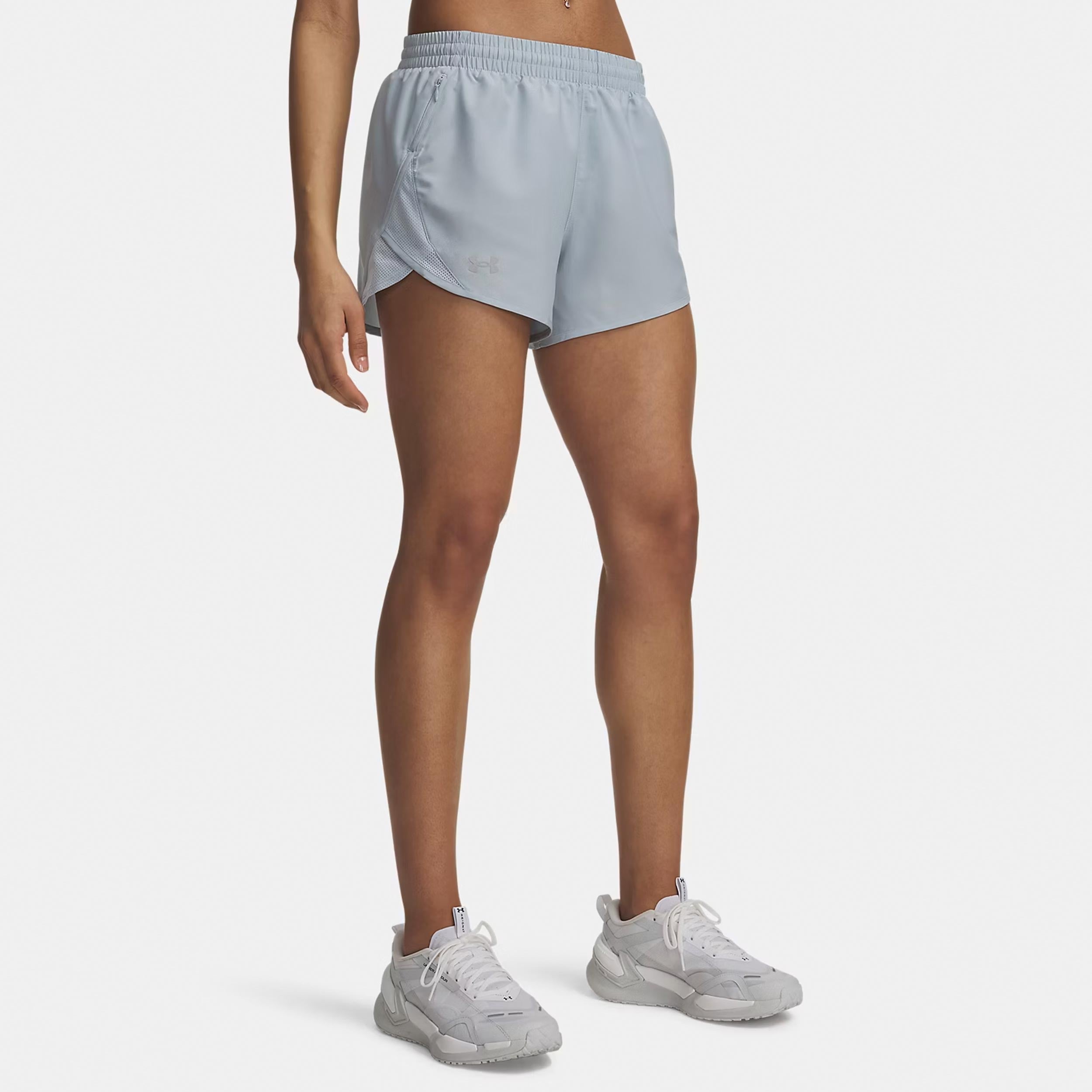 Under Armour Fly By 3in  Running shorts Women - blue grey