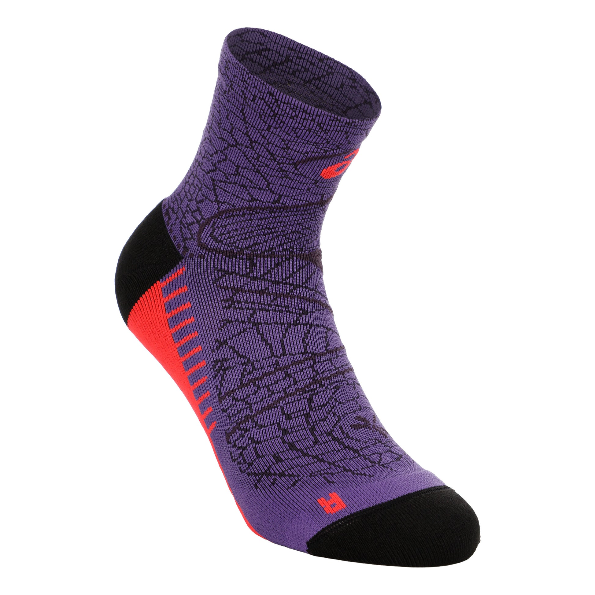 ASICS Performance Run Quarter Running Socks Unisex - violet