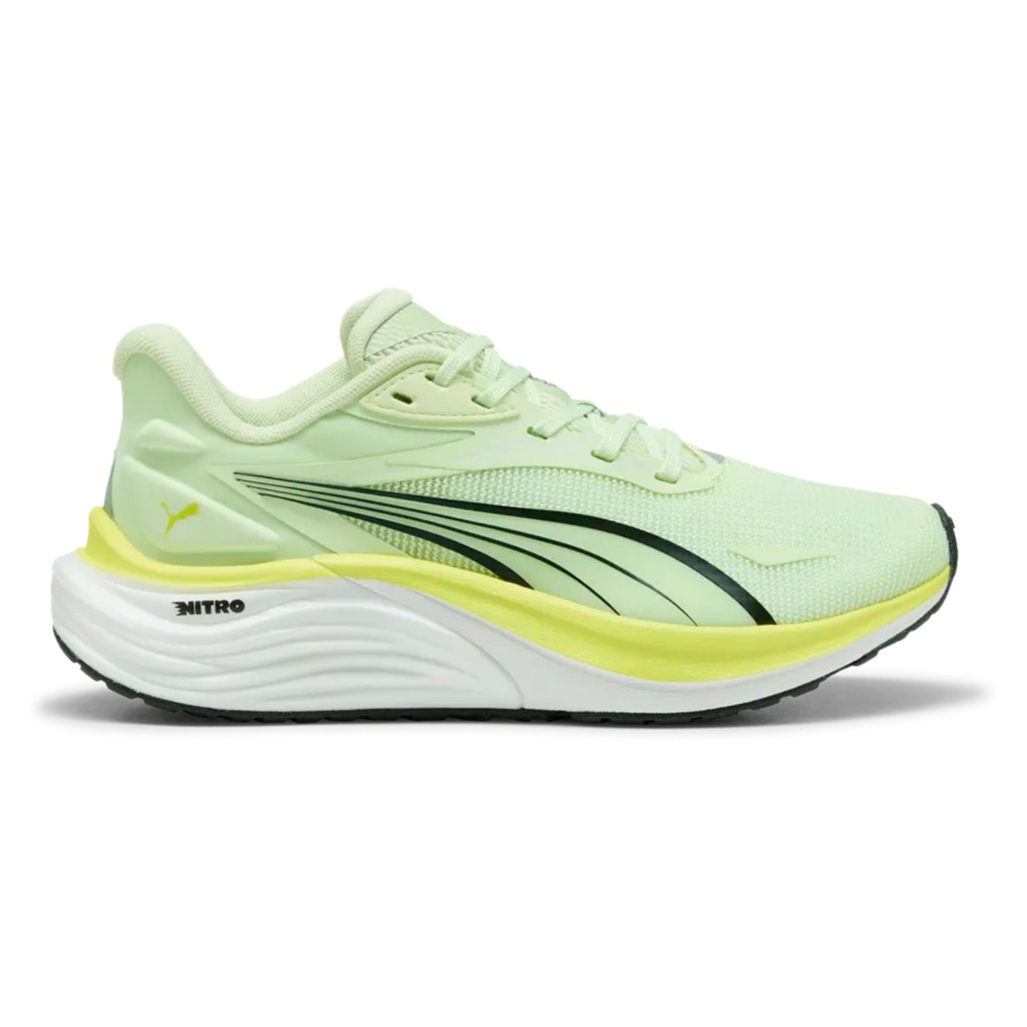 Puma Electrify Nitro 4 Jr Neutralschuh Kinder-grün, limette