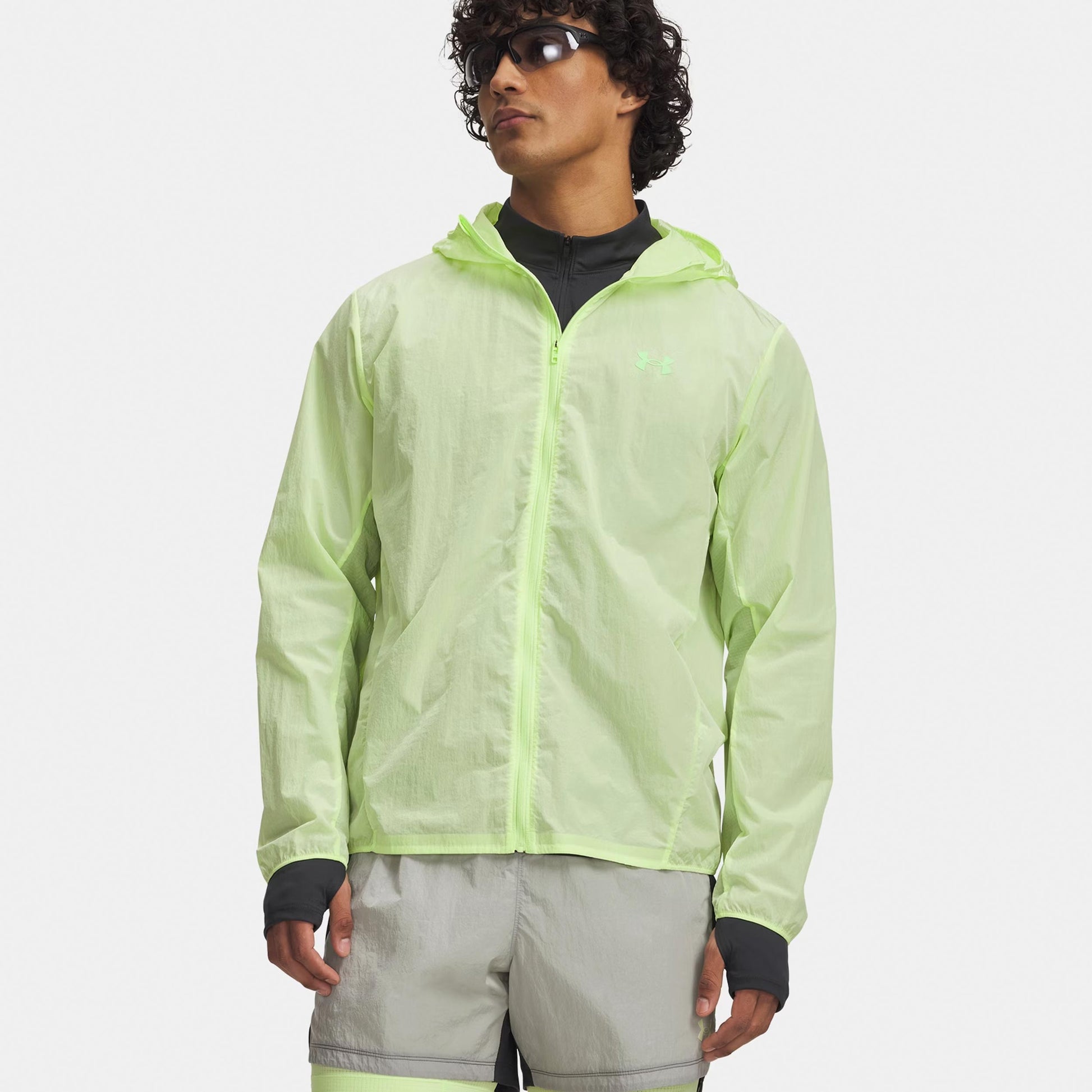Under Armour Explor Trail Run WindShell Laufjacke Herren-hellgrün, neongrün