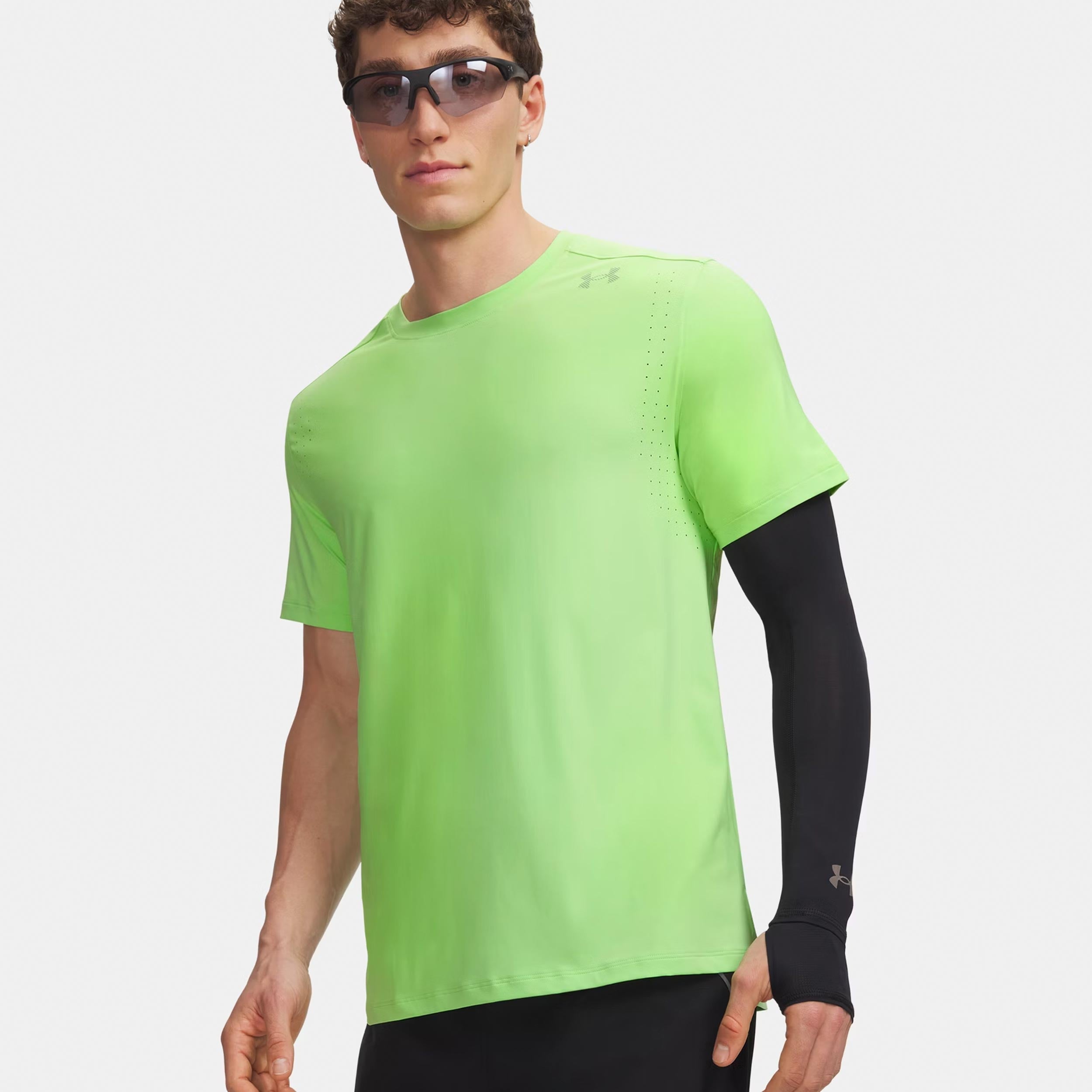 Under Armour Velociti Pro  Laufshirt Herren - neongrün, silber