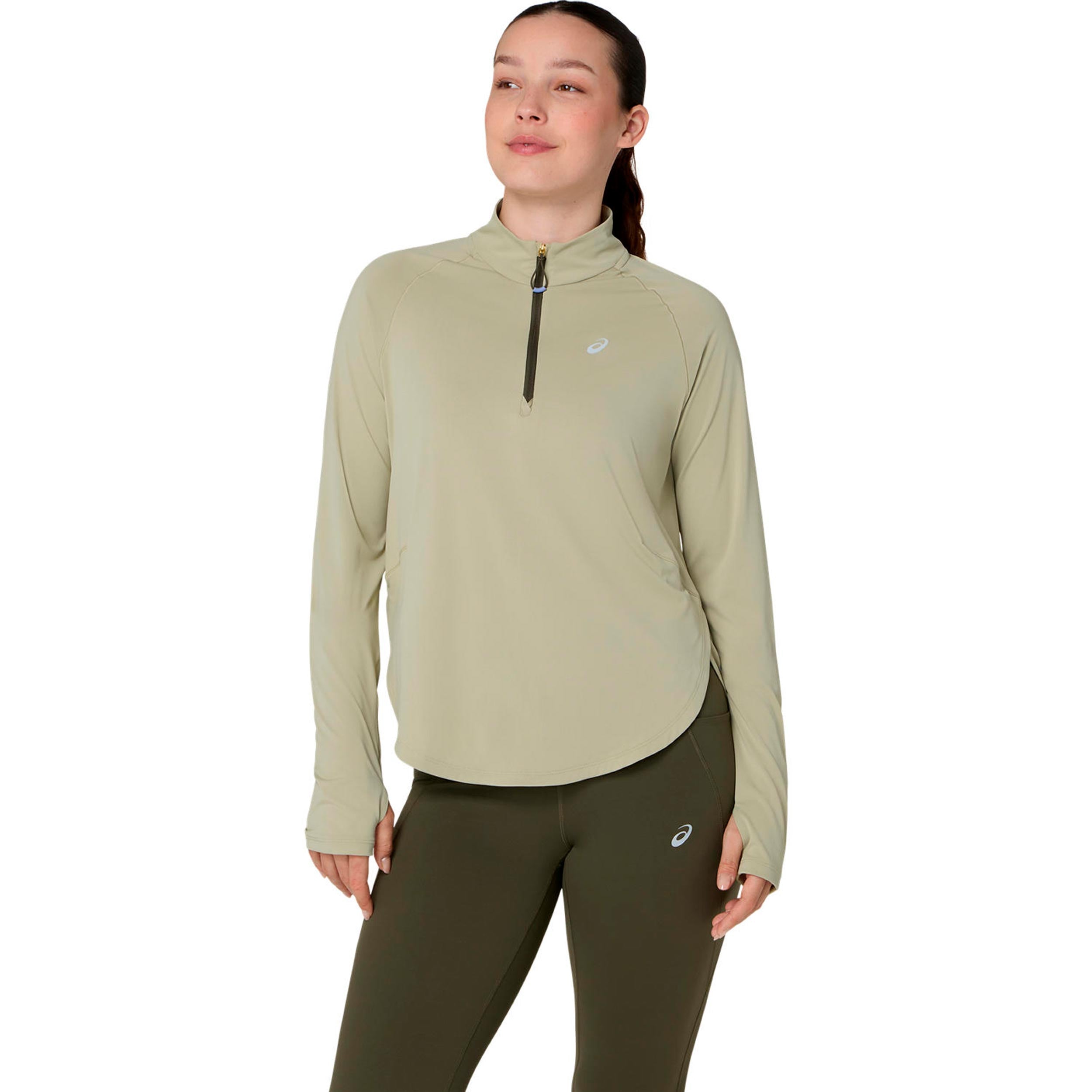ASICS Nagino Run Adjustable Laufshirt Damen-beige