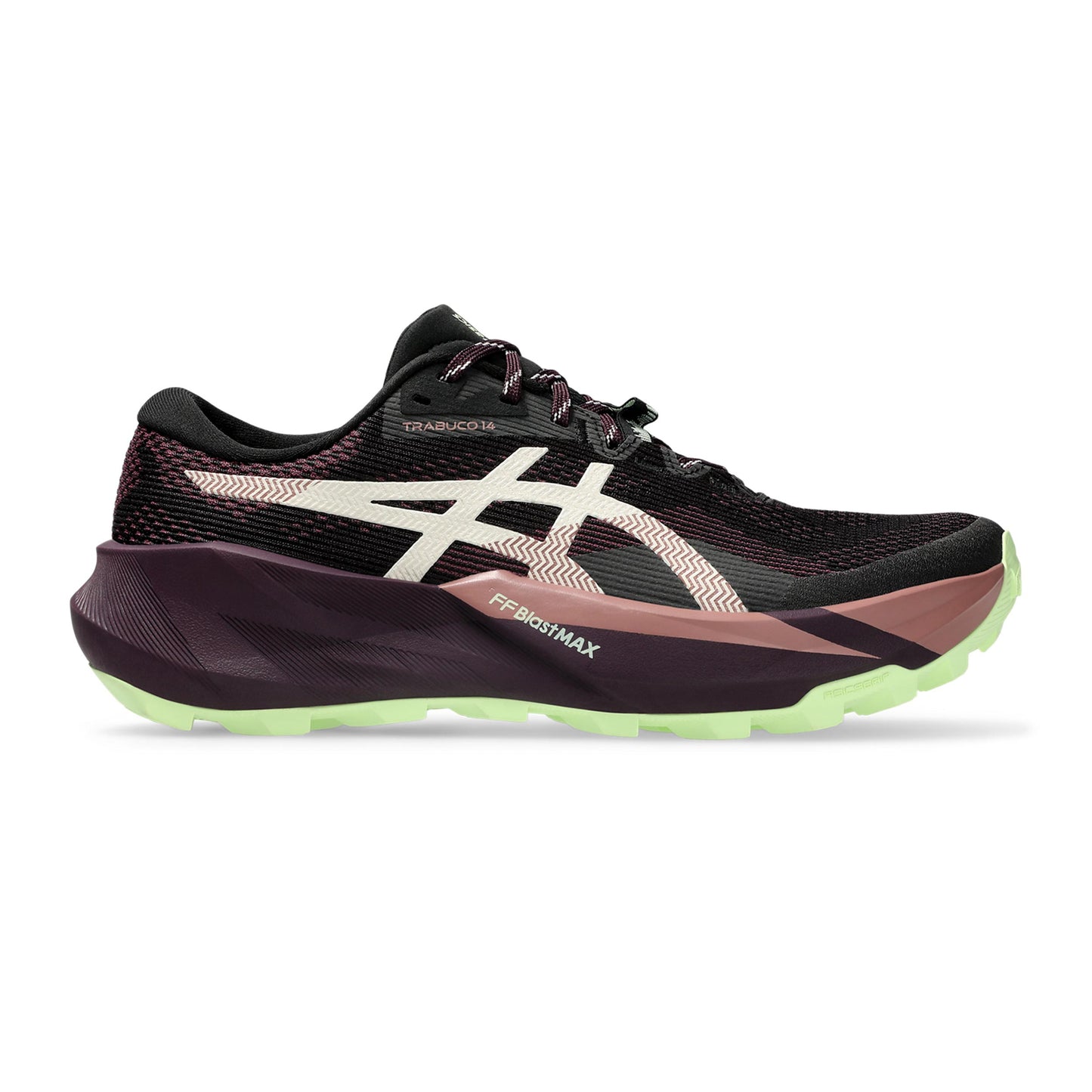 ASICS TRABUCO 14 Trailschuh Damen - schwarz, weinrot