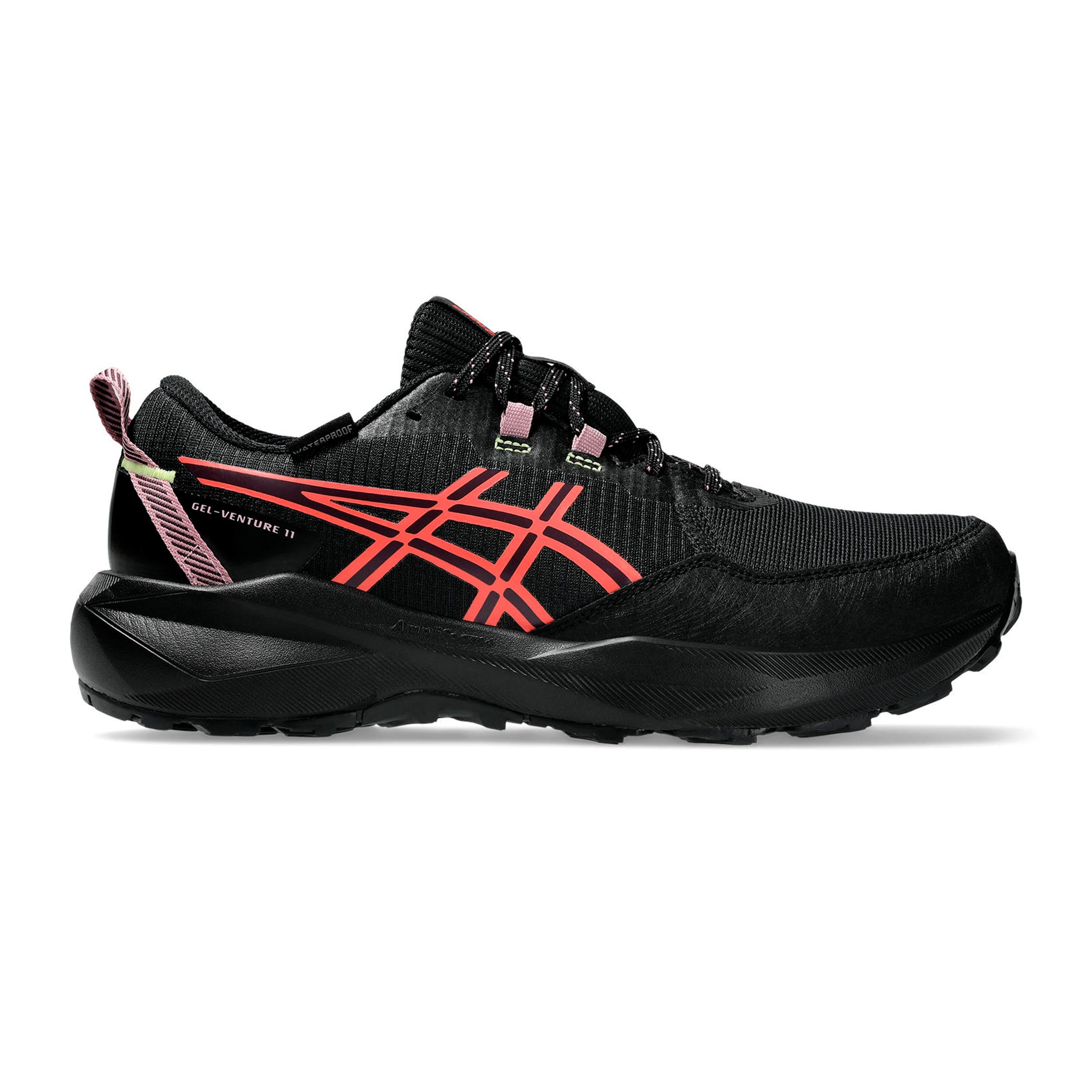 ASICS GEL-VENTURE 11 WATERPROOF Trail running shoe Women - black, coral