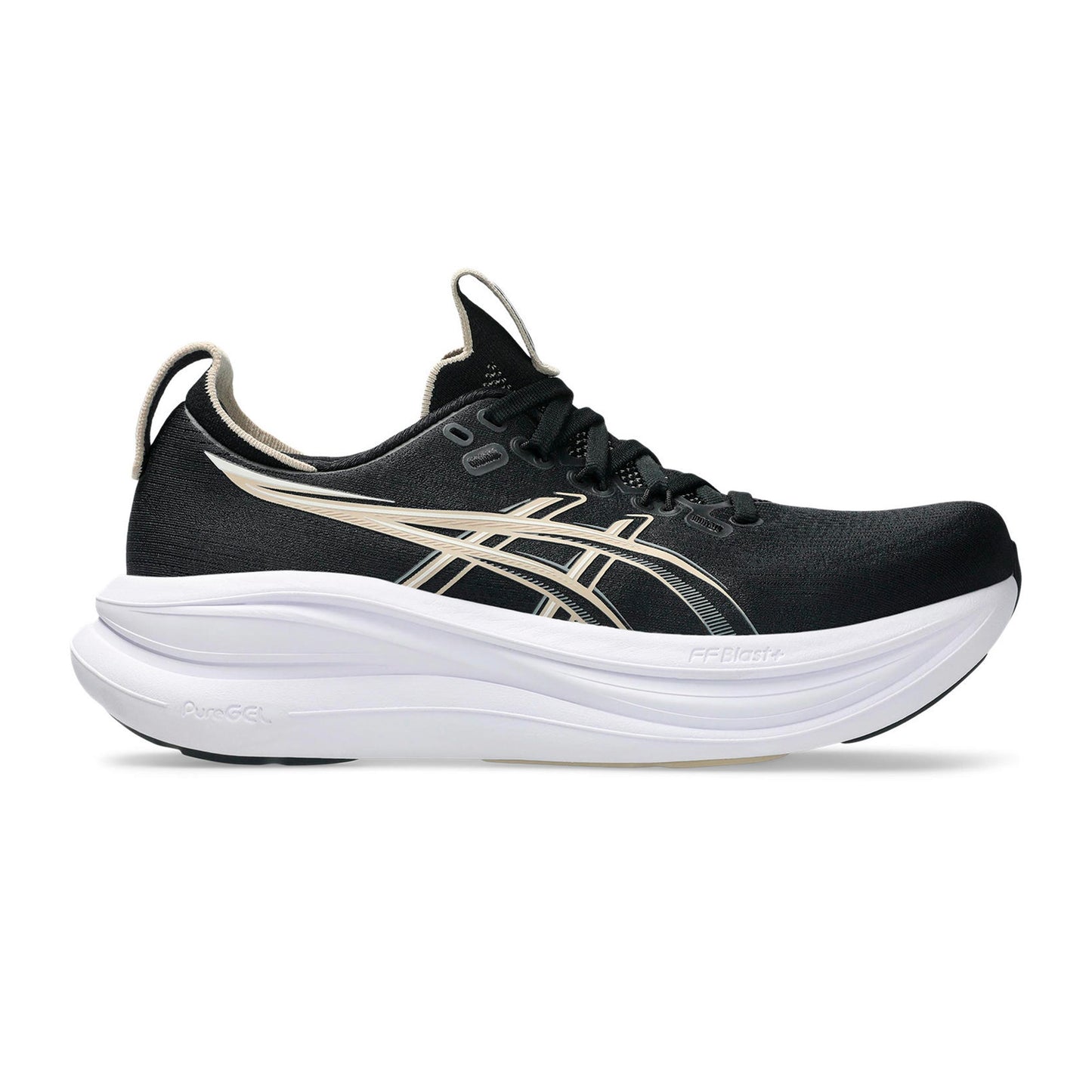 ASICS GEL-NIMBUS 28 Neutralschuh Damen - schwarz, creme