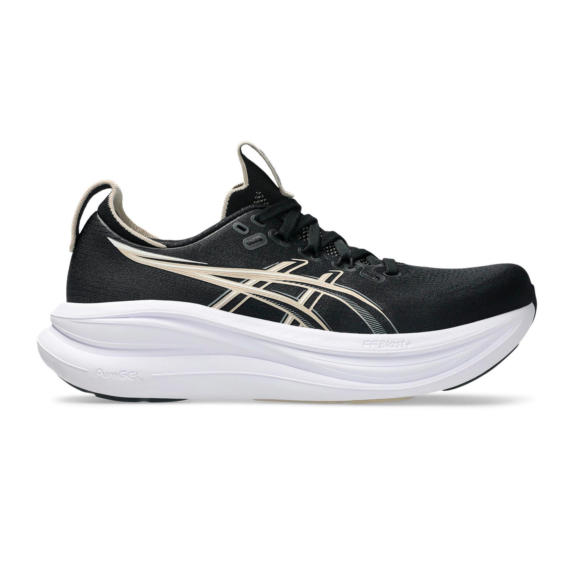 ASICS GEL-NIMBUS 28 Neutralschuh Damen - schwarz, creme