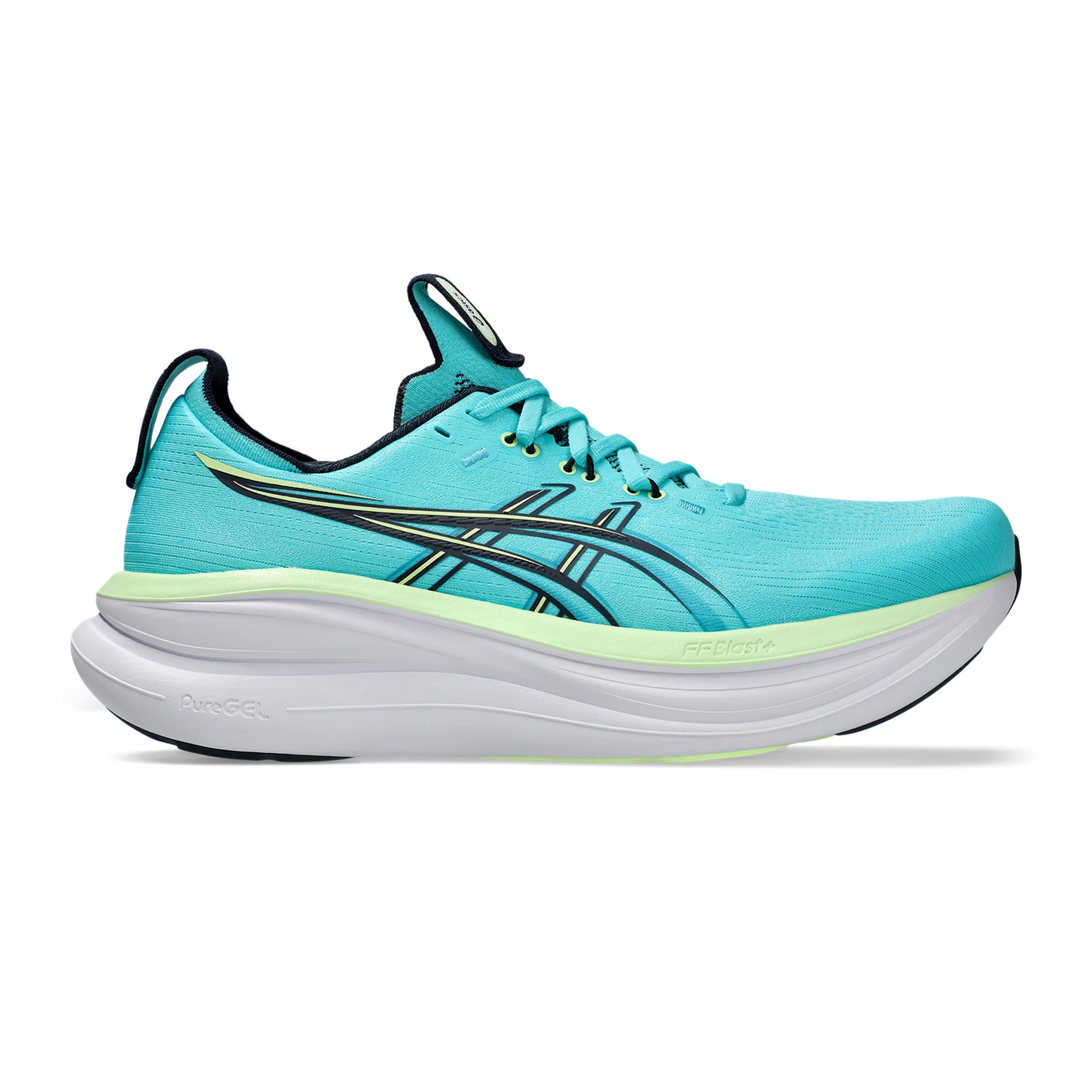ASICS GEL-NIMBUS 28 Neutralschuh Herren - türkis, gelb