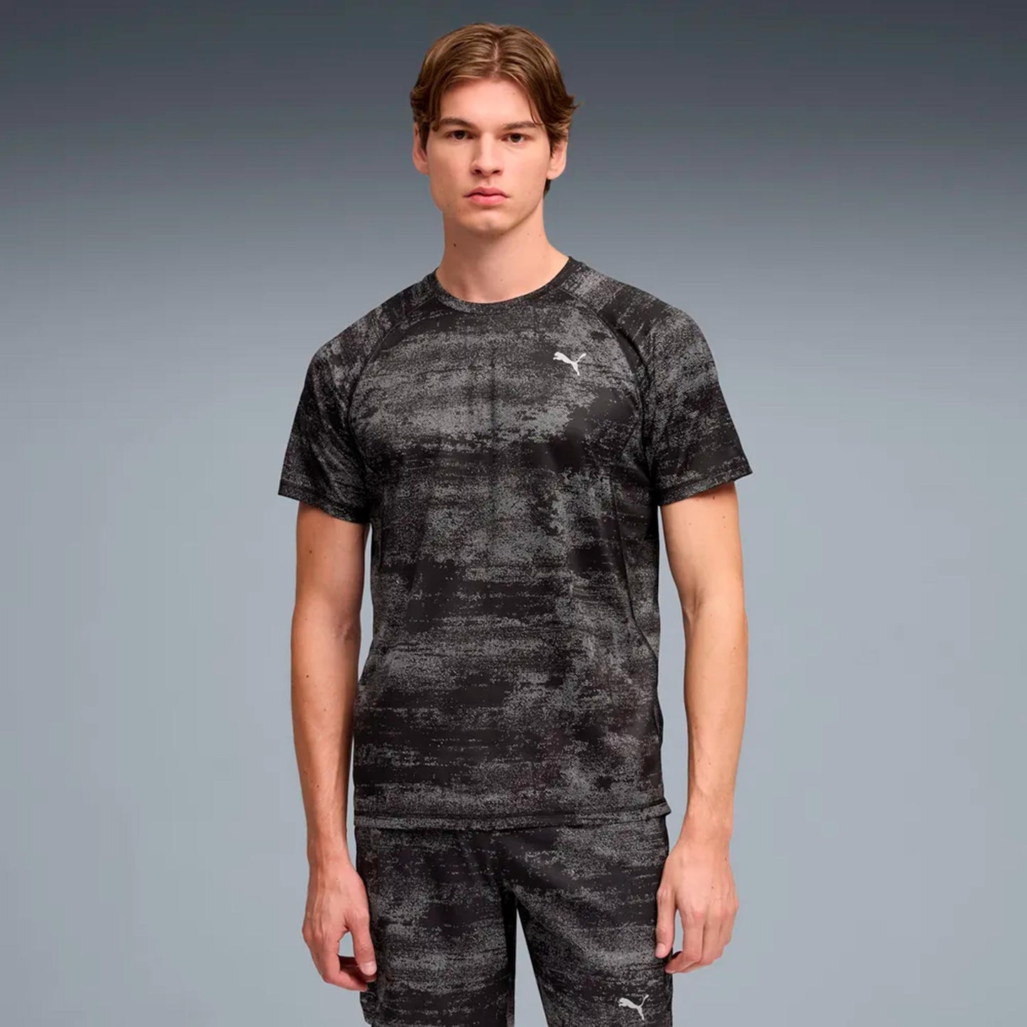 Puma Velocity AOP  Running shirt Men - black