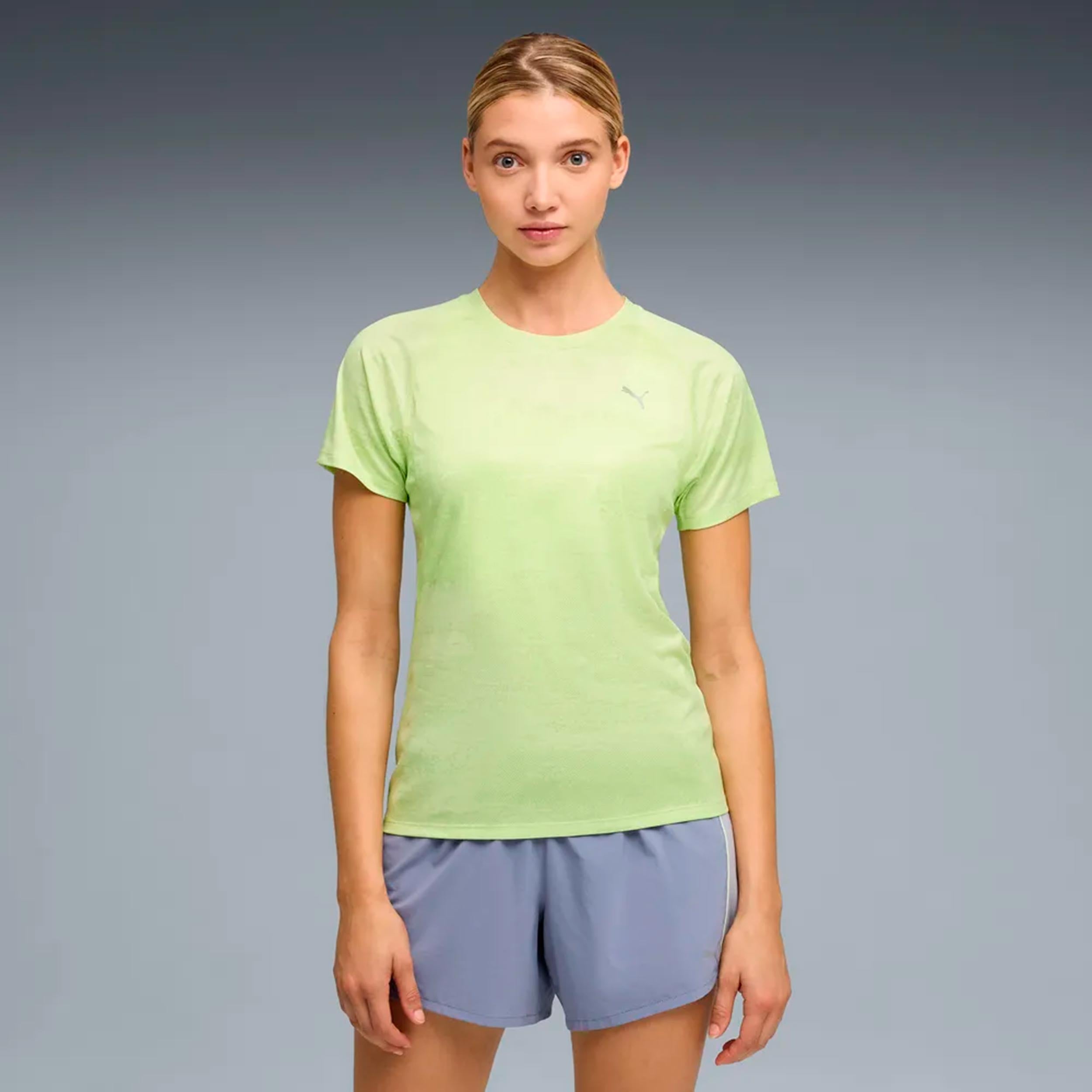 Puma Velocity AOP  Laufshirt Damen - grün