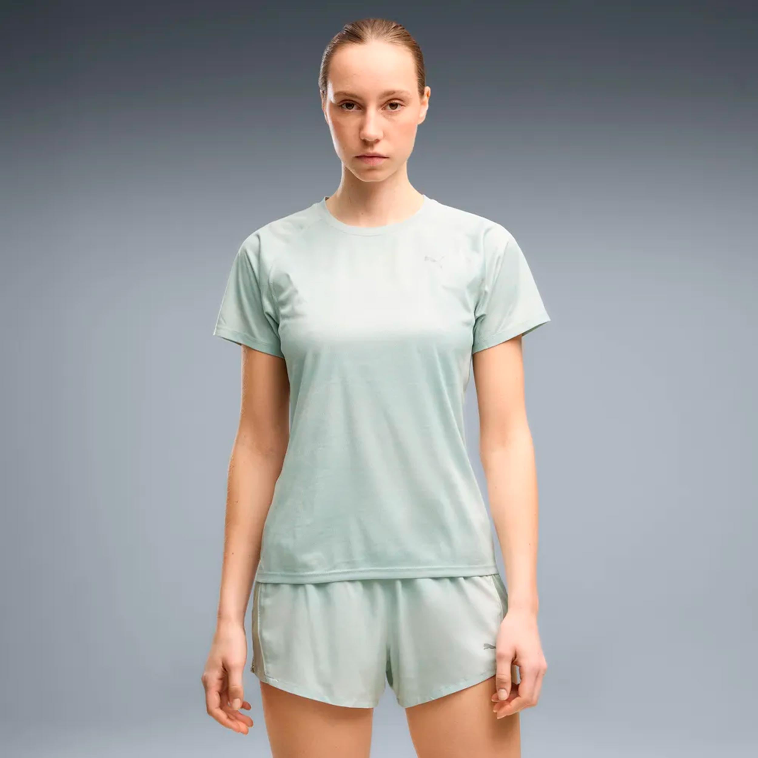 Puma Velocity AOP  Laufshirt Damen - hellgrün