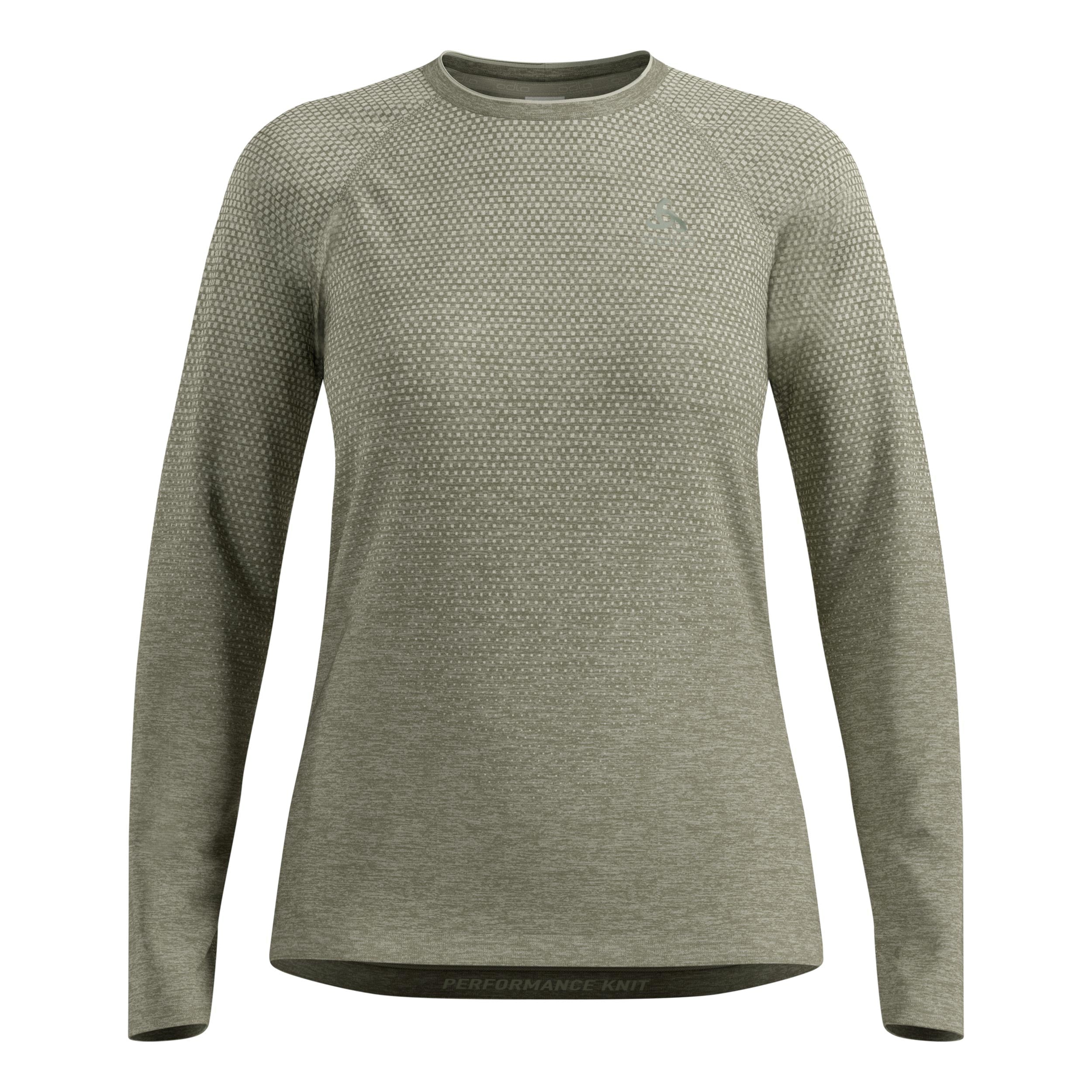 Odlo Essential Seamless  Laufshirt Damen - oliv