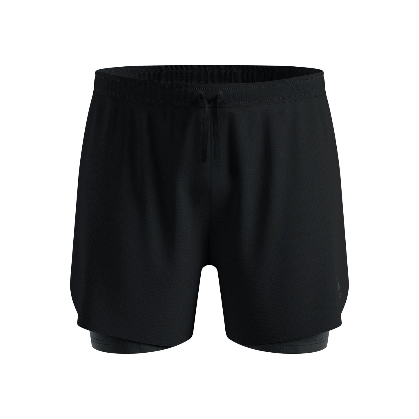Odlo Zeroweight Print 5in 2in1 Laufshorts Herren-schwarz