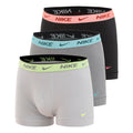 Essential Cotton Stretch Trunk Boxer shorts 3 Pack Men - silver