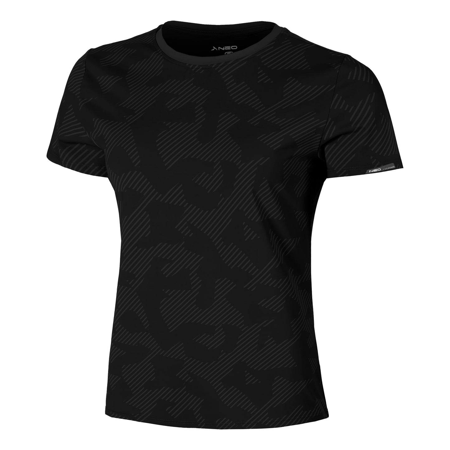 NEO Feel the Vybe AOP Laufshirt Damen-schwarz