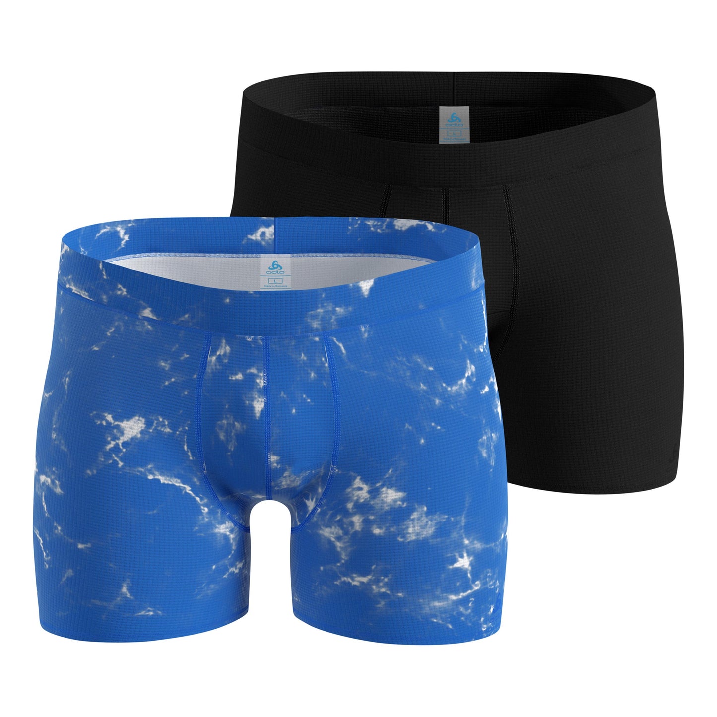 Odlo Active Light Graphic 2 pack Boxer shorts Men-blue, black