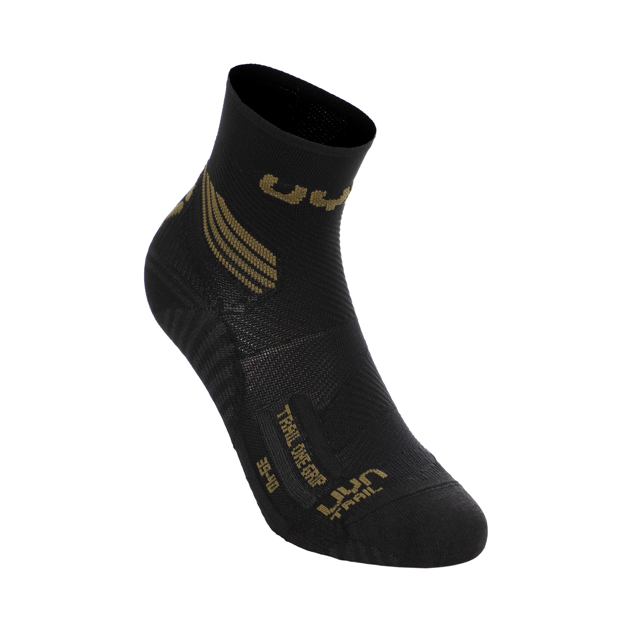 UYN Trail One Grip Running Socks Women - black, olive