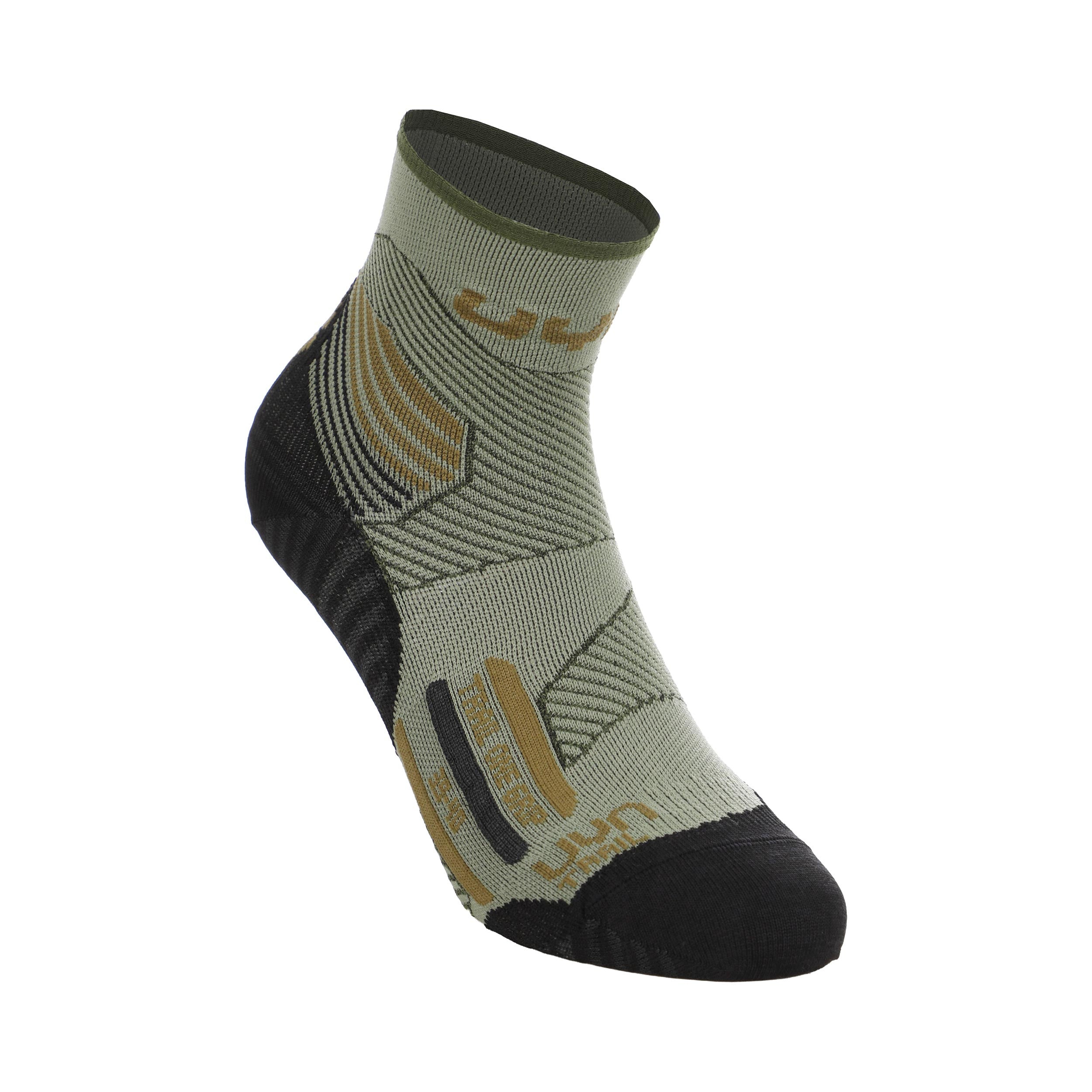 UYN Trail One Grip Running Socks Women - green, black